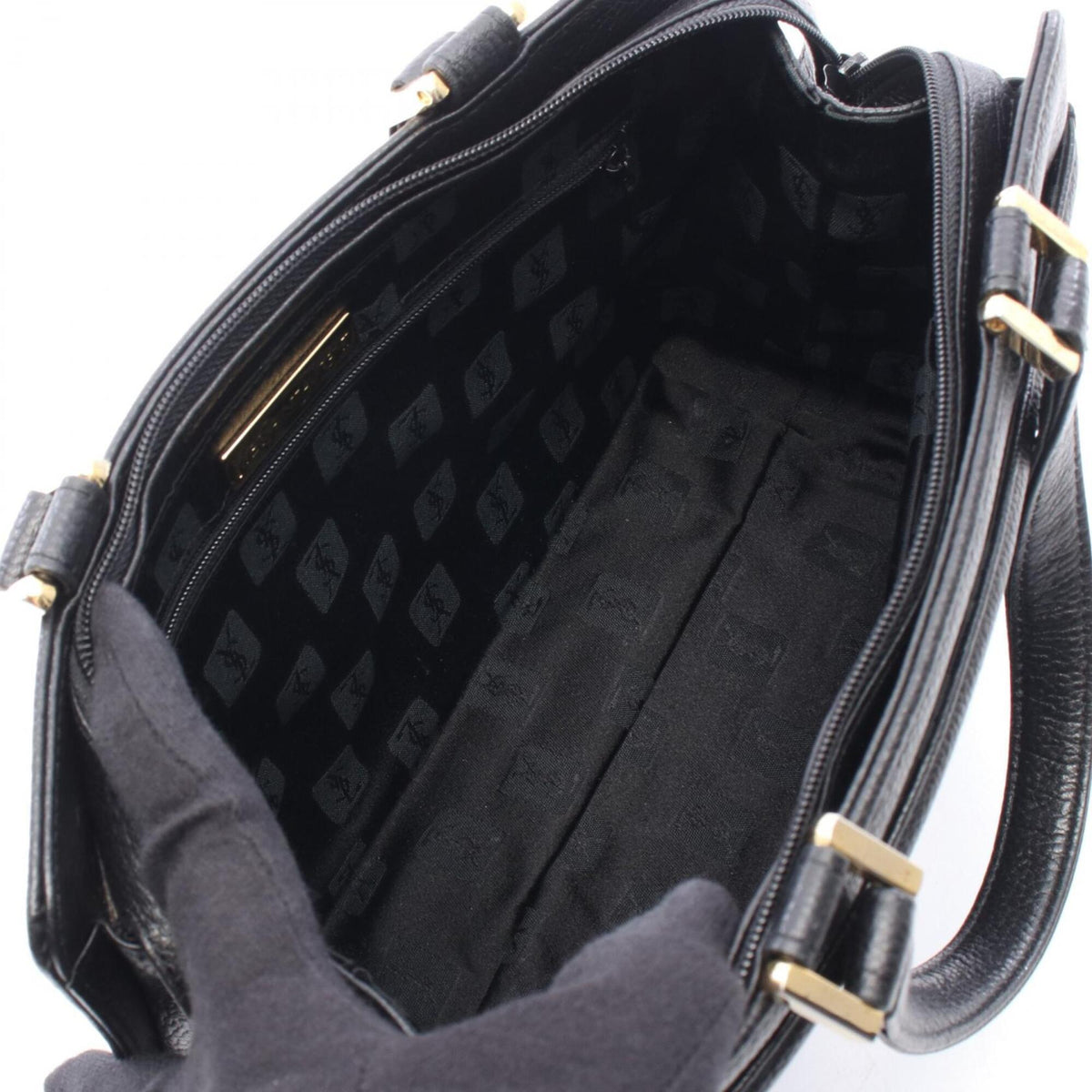 Yves Saint Laurent Black Leather Handbag (Pre-Owned)