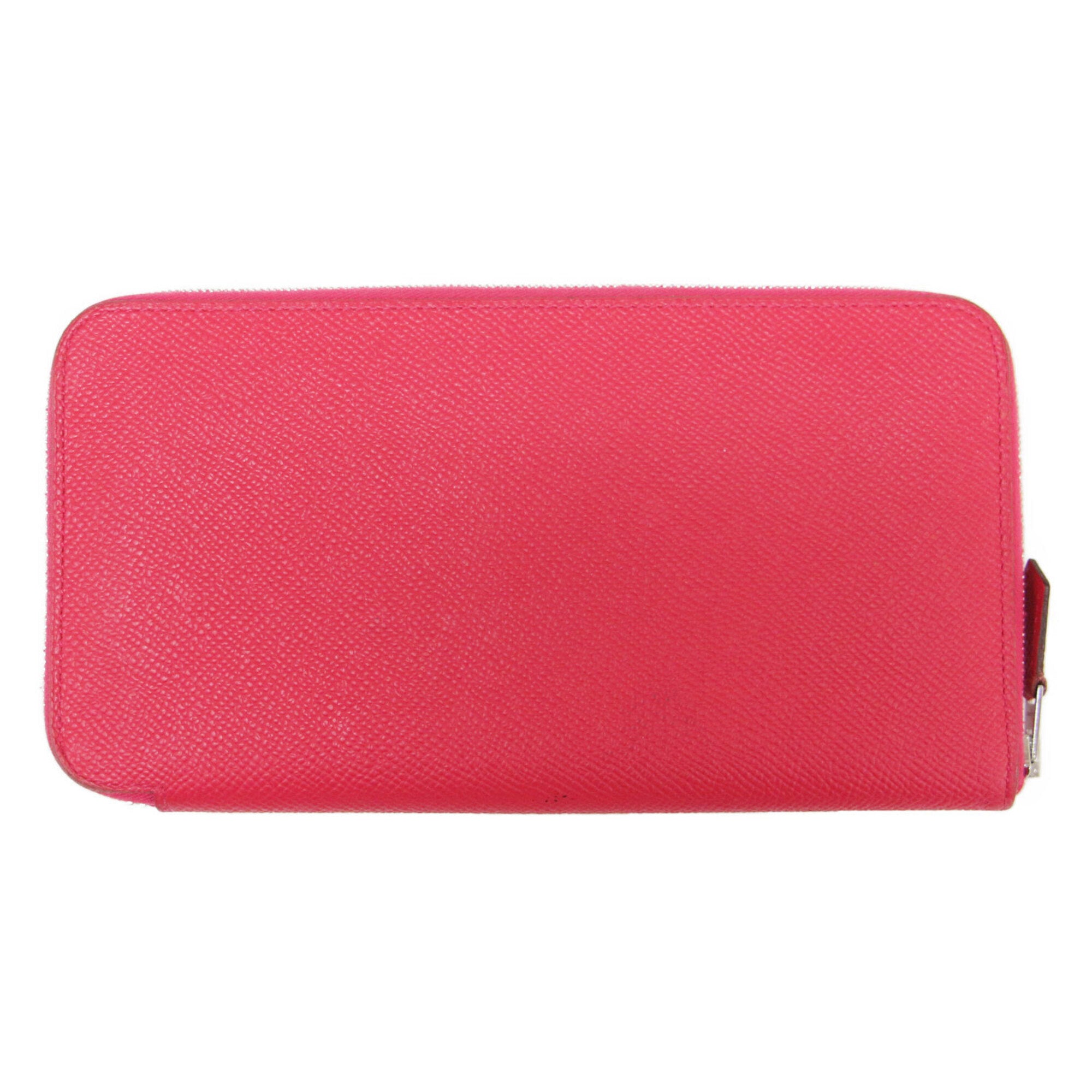 Hermes Pink Leather Long Wallet (Bi-Fold) (Pre-Owned)