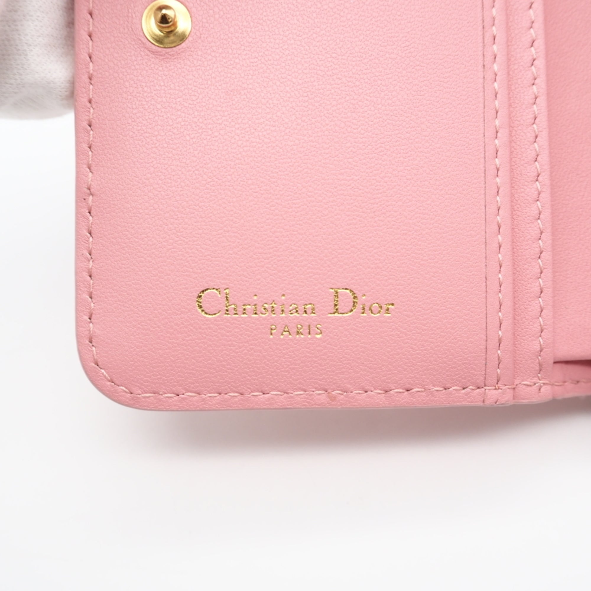 Christian Dior Pink Leather Wallet (Bi-Fold) (Pre-Owned)