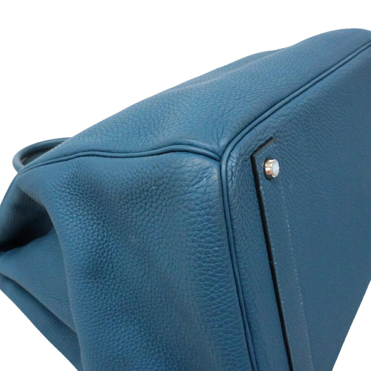 Hermes Deep Blue Togo Leather Handbag (Pre-Owned)