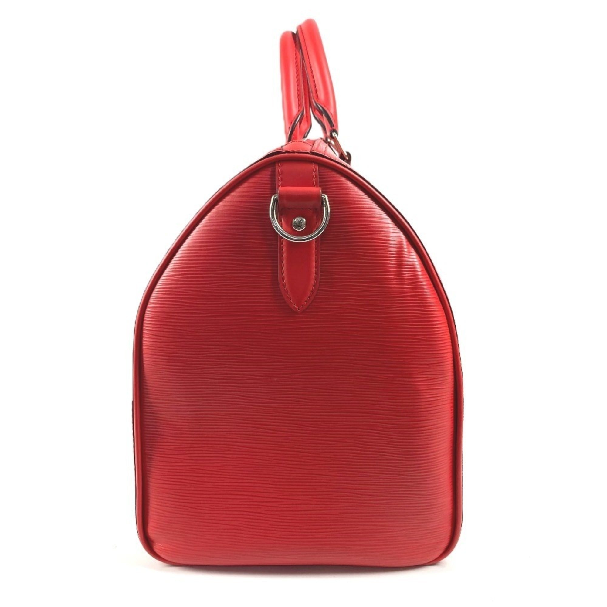Louis Vuitton Red Color White Epi Leather Boston Bag (Pre-Owned)