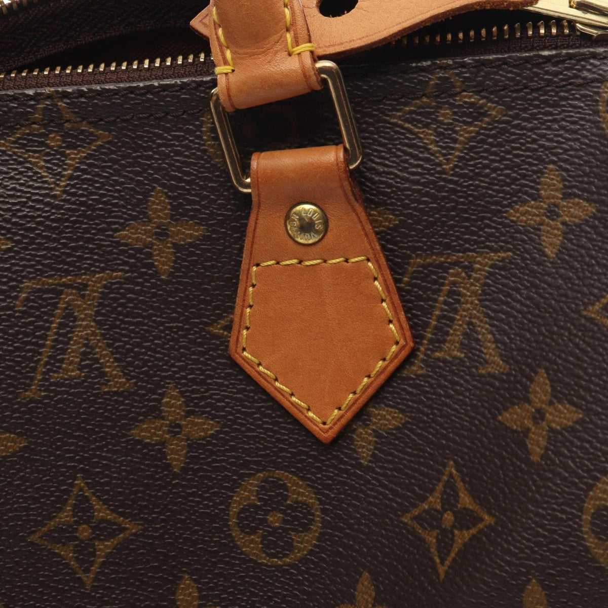 Louis Vuitton Brown Coated Canvas Pvc Monogram Leather Handbag (Pre-Owned)