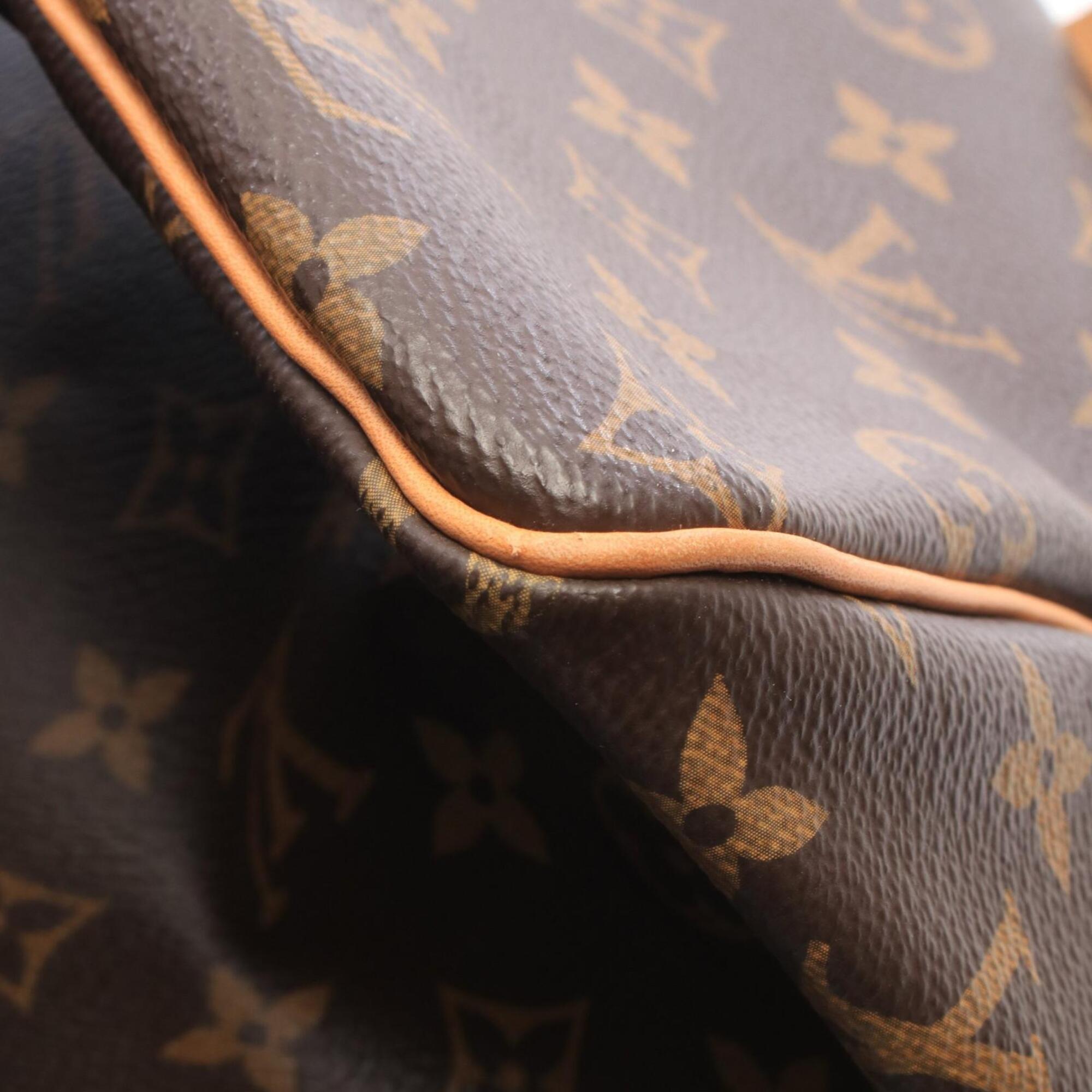 Louis Vuitton Brown Coated Canvas Leather Handbag (Pre-Owned)