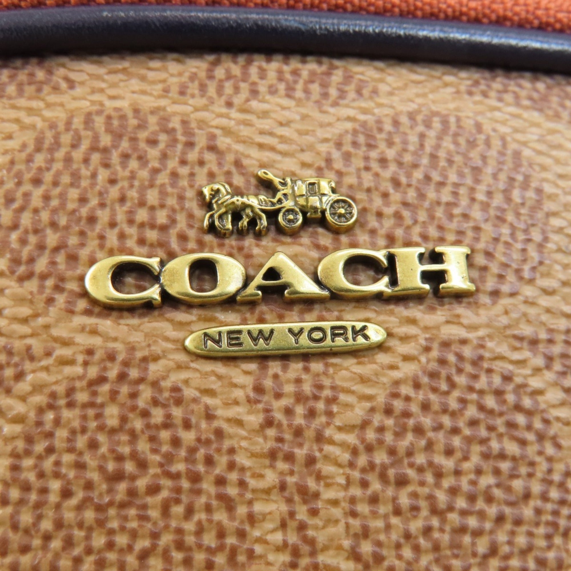 Coach Brown Pvc Shoulder Bag (Pre-Owned)