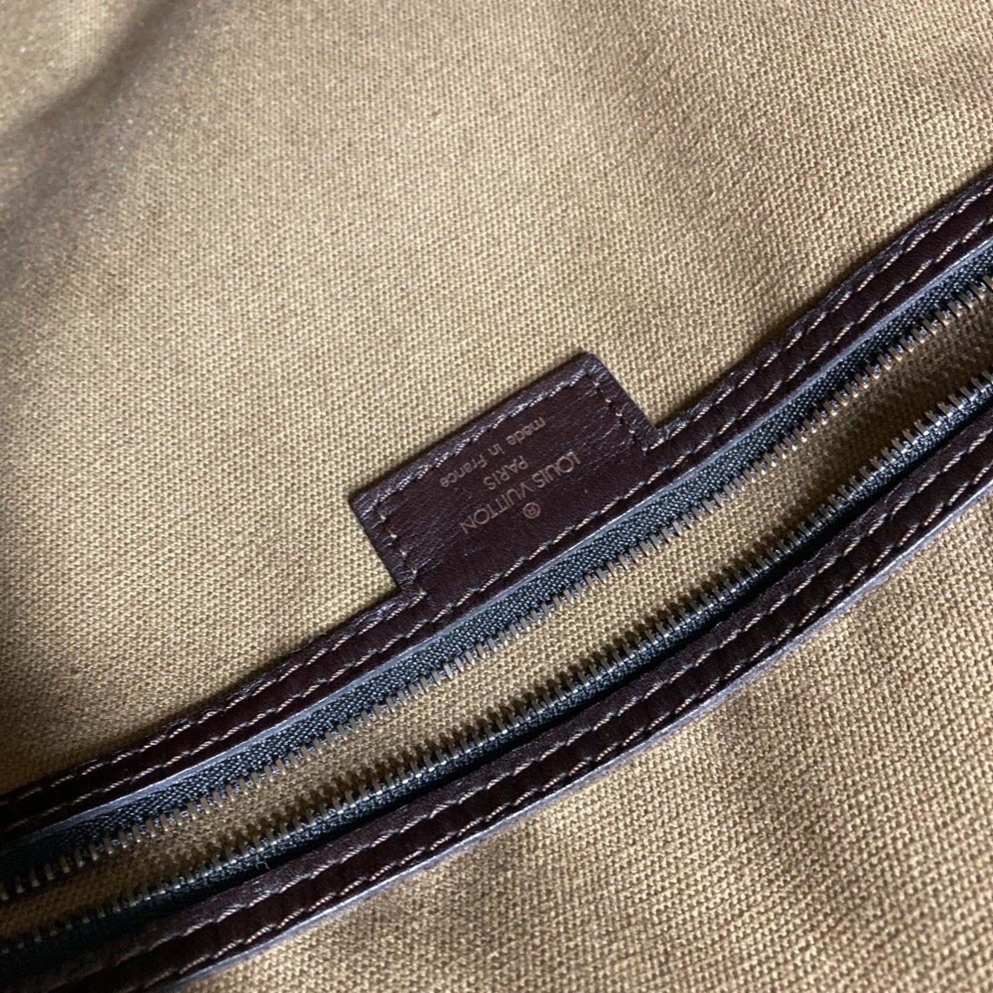 Louis Vuitton Brown Galle Utah Leather Leather Briefcase Handbag Tote Bag (Pre-Owned)