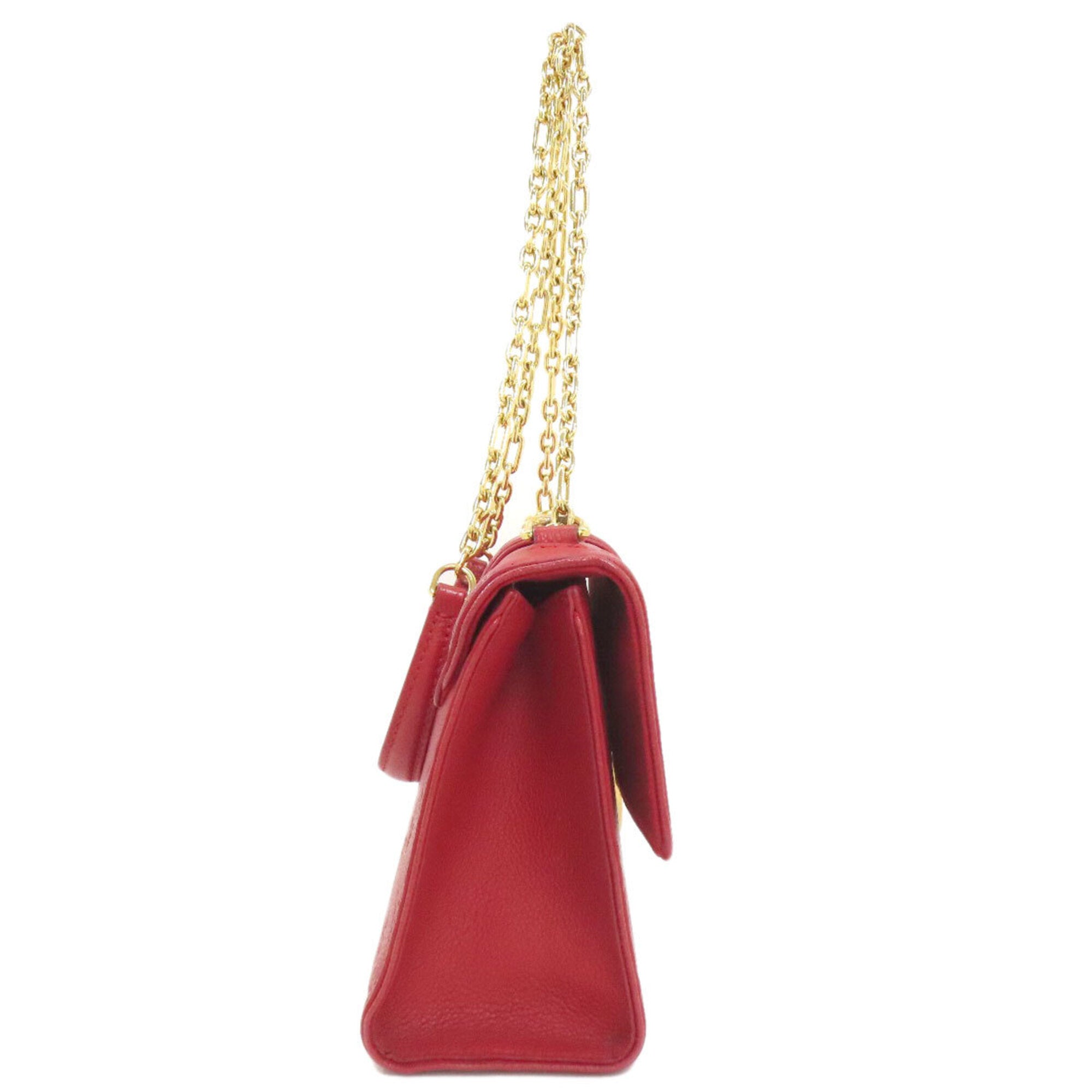 Louis Vuitton Red Color Monogram Empreinte Shoulder Bag (Pre-Owned)