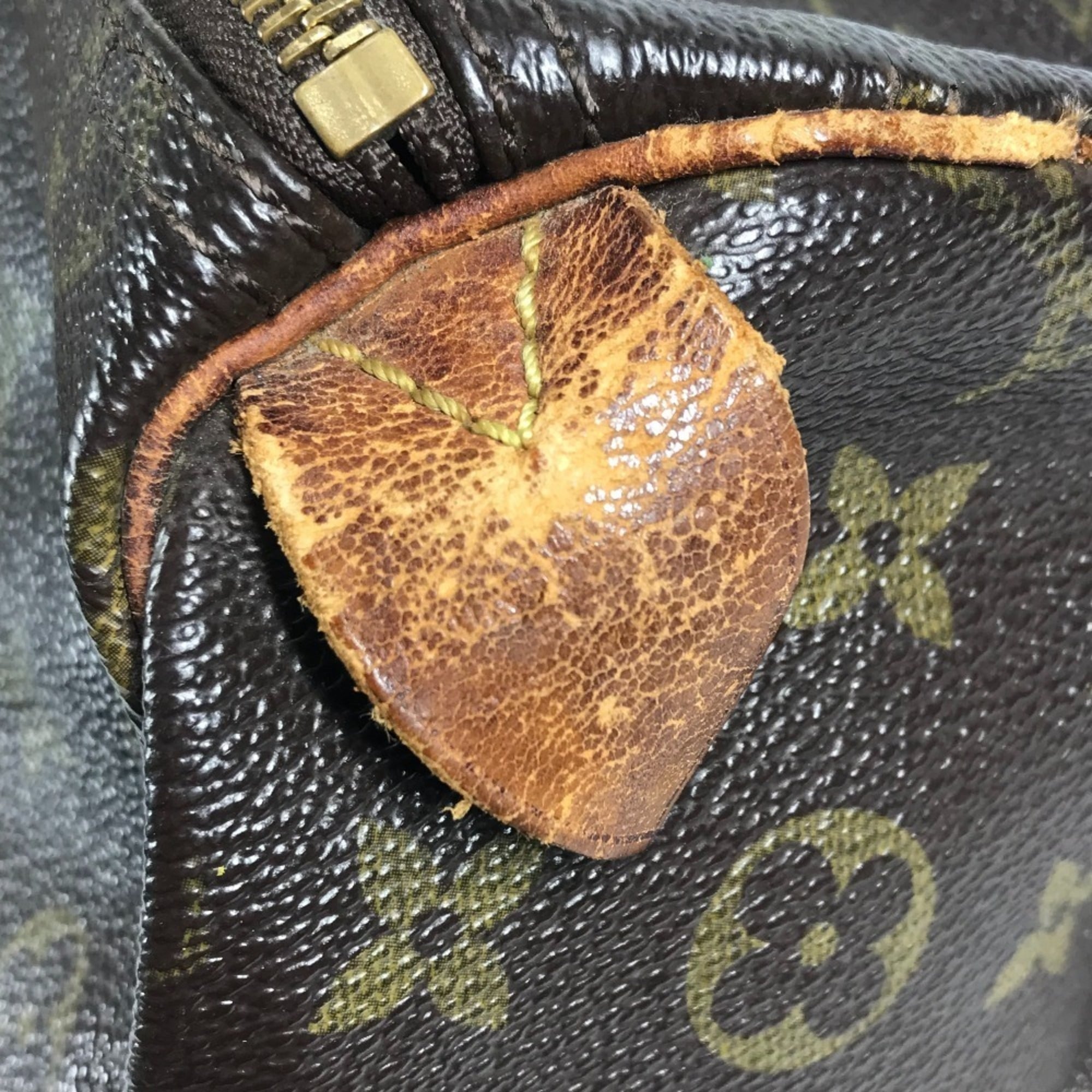Louis Vuitton Brown Monogram Canvas Boston Bag Handbag Tote Bag (Pre-Owned)