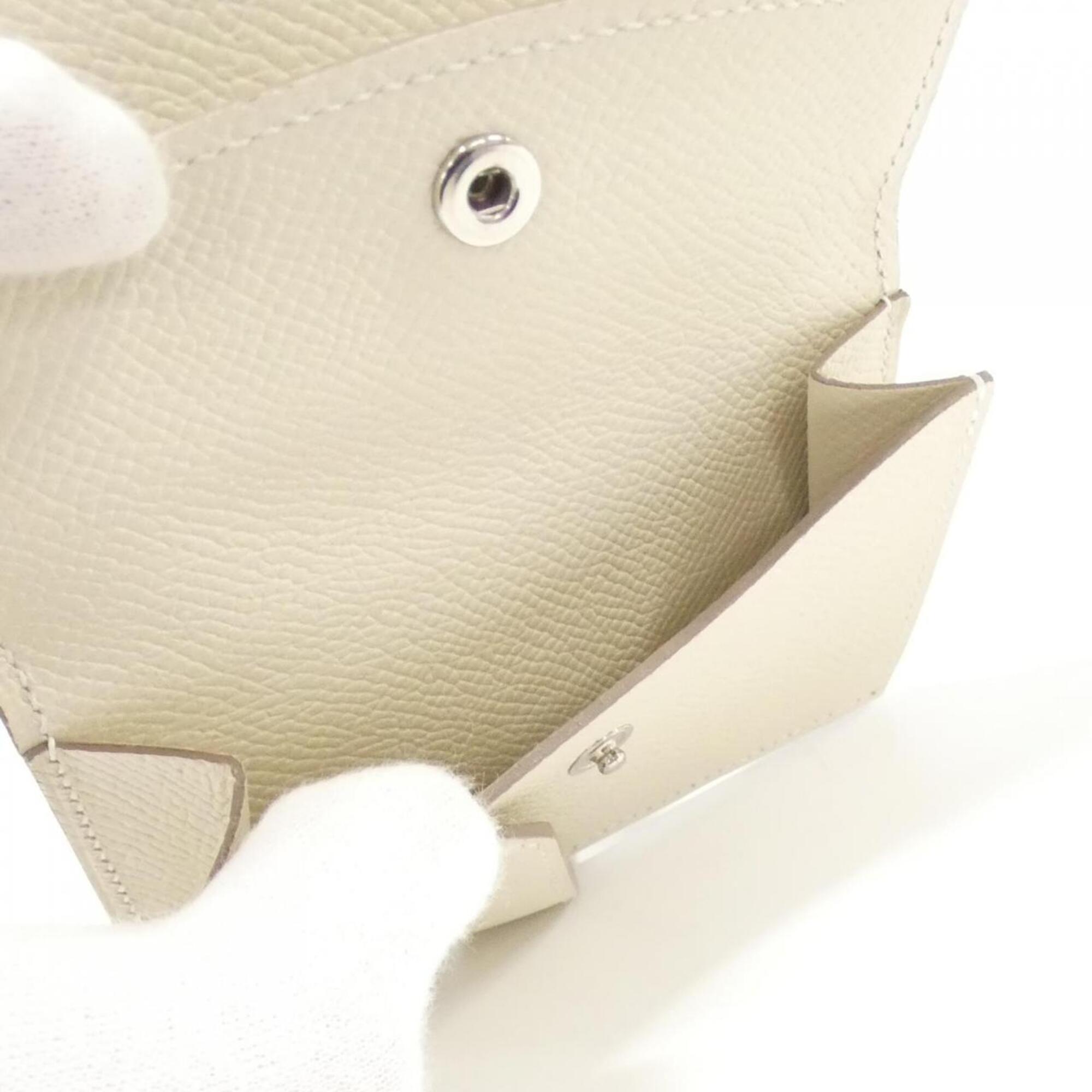 Hermes White Epsom Leather Wallet (Bi-Fold) (Pre-Owned)