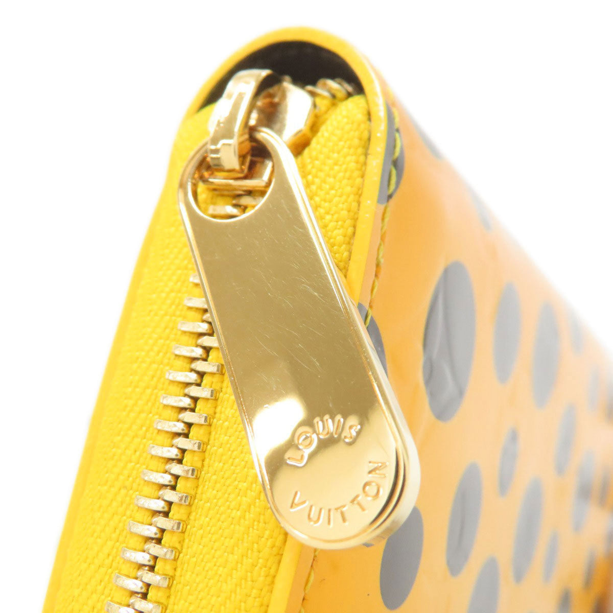 Louis Vuitton Black Yellow Vernis Long Wallet (Bi-Fold) (Pre-Owned)