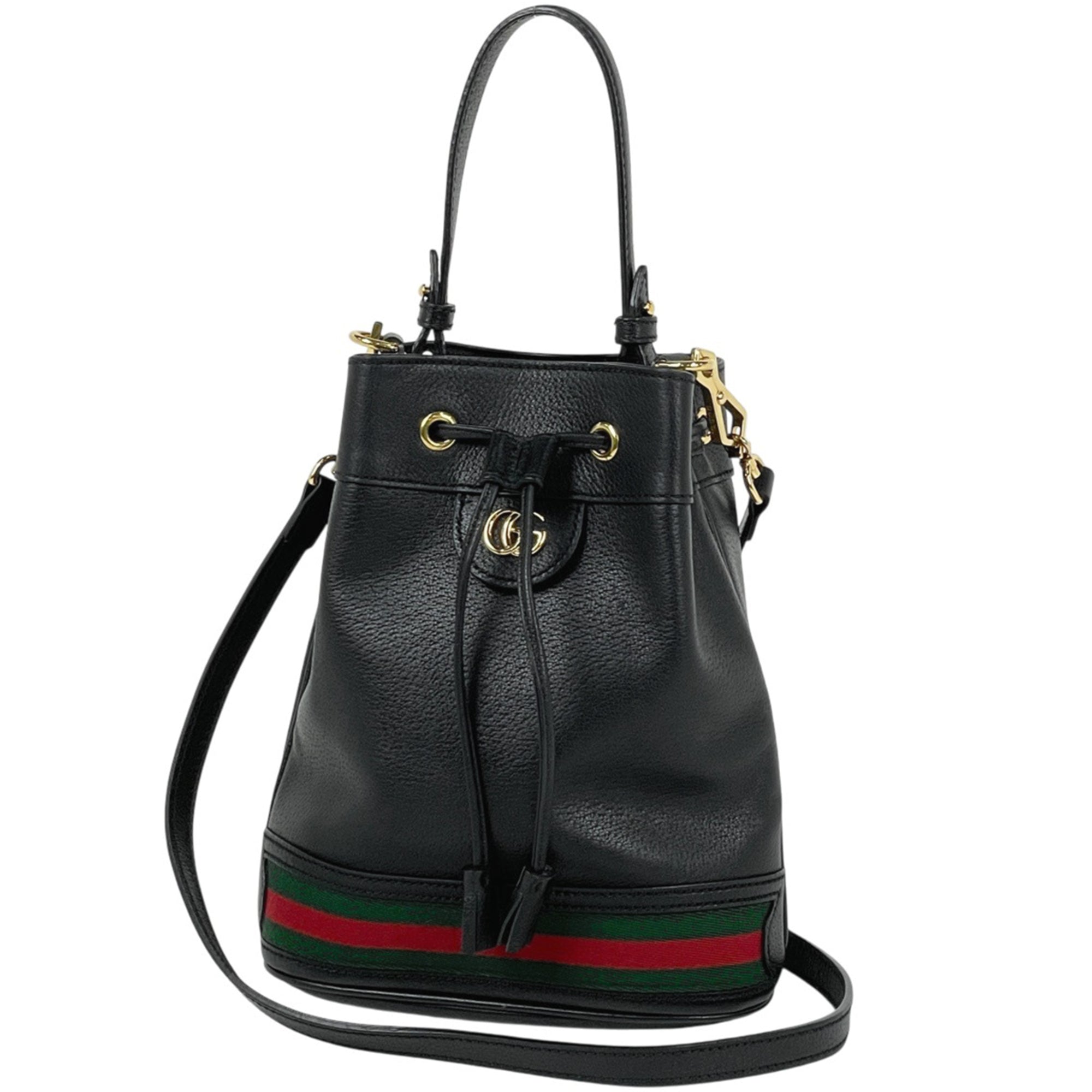 Gucci Black Leather Handbag (Pre-Owned)