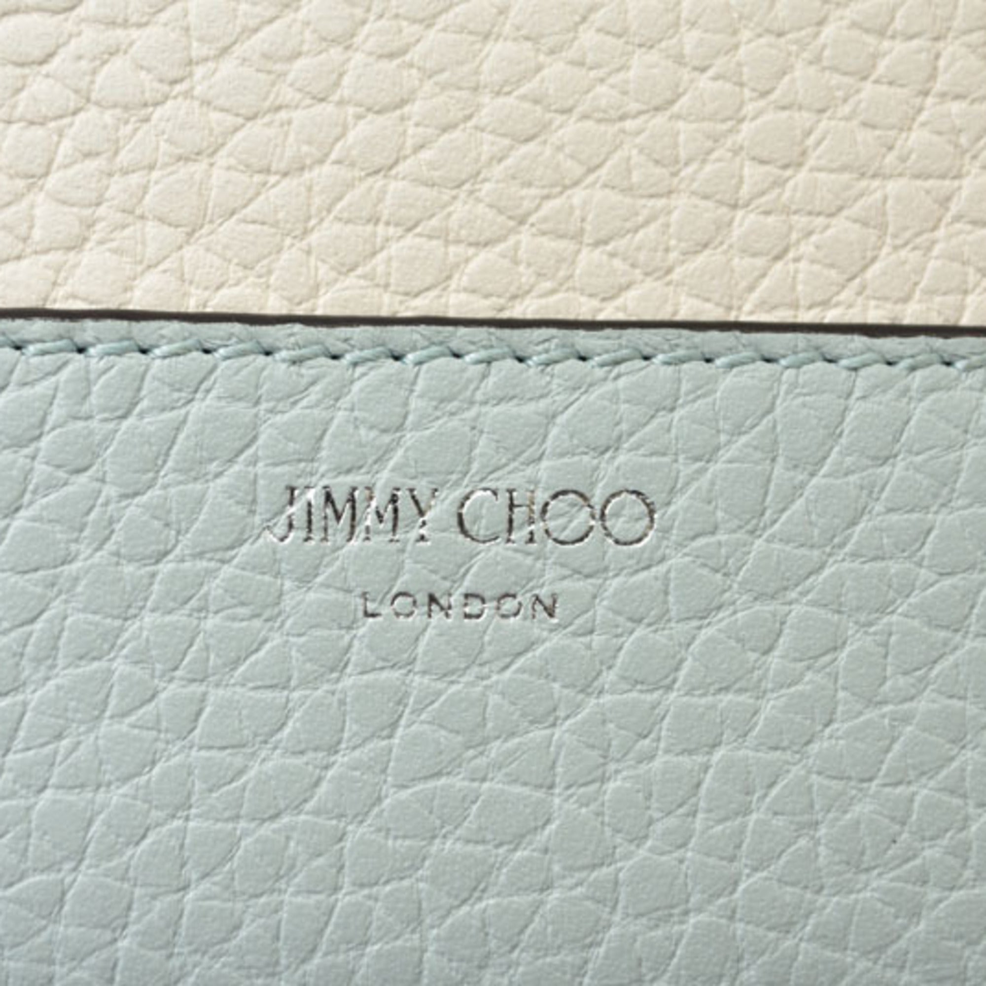 Jimmy Choo Blue Leather Wallet (Bi-Fold) (Pre-Owned)