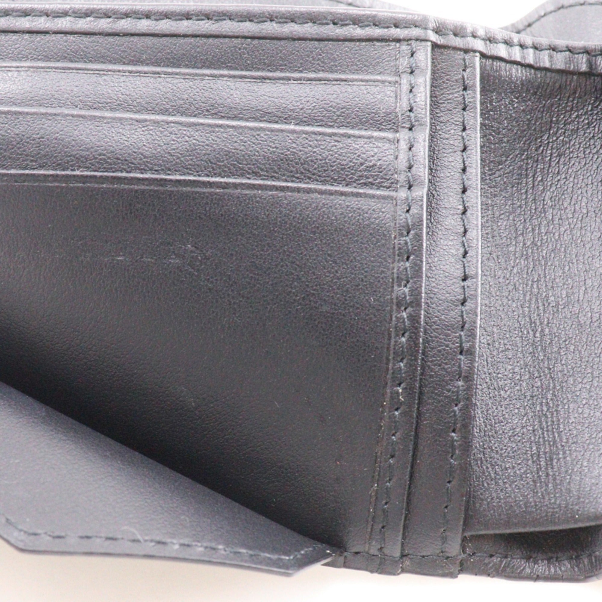 Jimmy Choo Black Leather Wallet (Bi-Fold) (Pre-Owned)