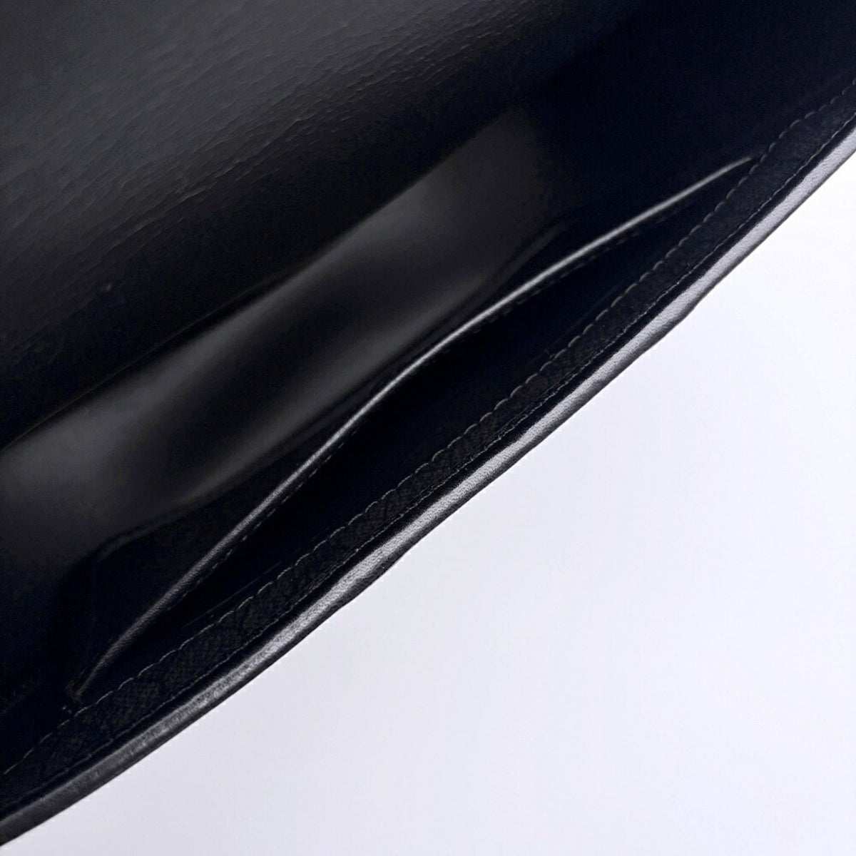 Christian Dior Black Pvc Leather Pochette Shoulder Bag (Pre-Owned)