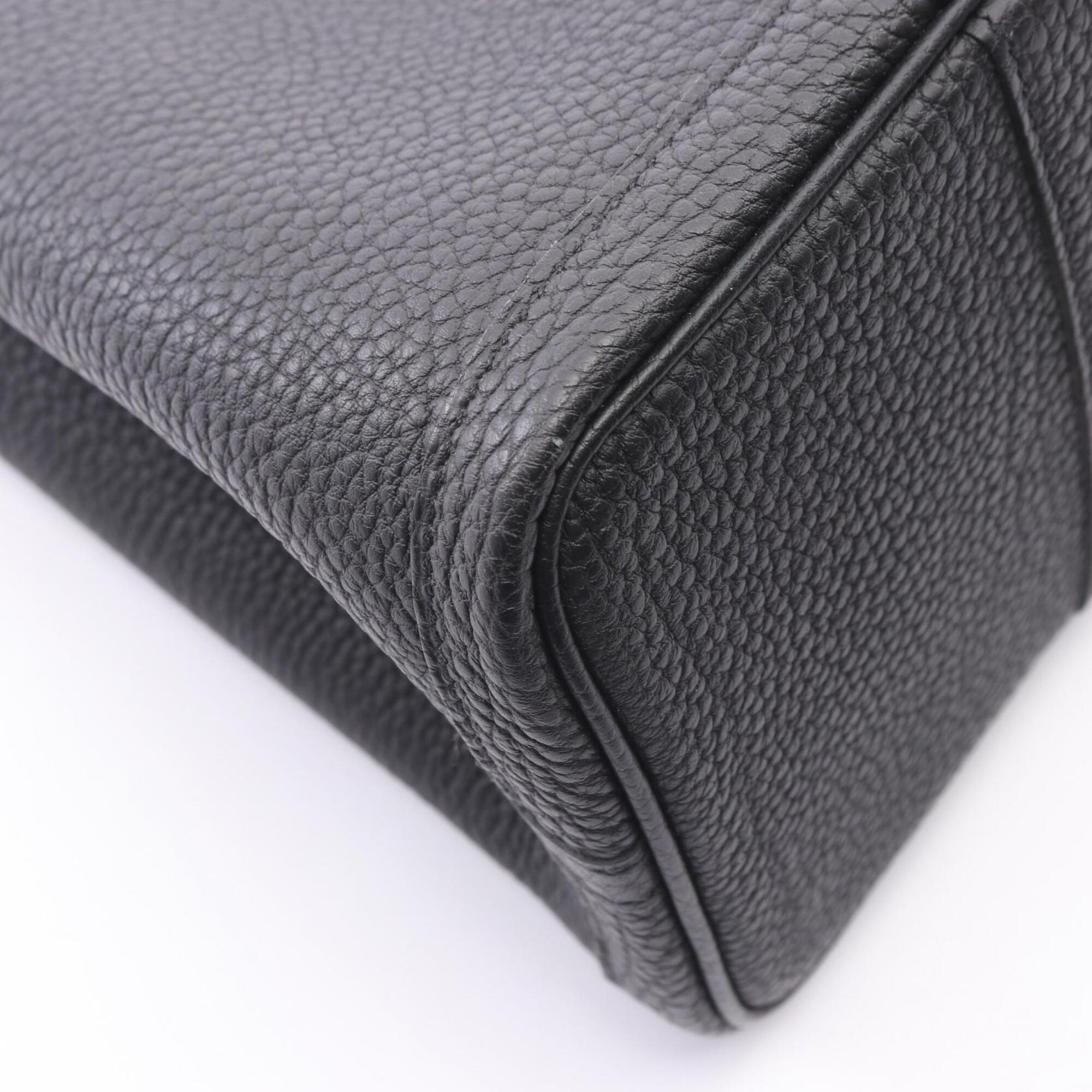 Hermes Black Negonda Leather Handbag Tote Bag (Pre-Owned)