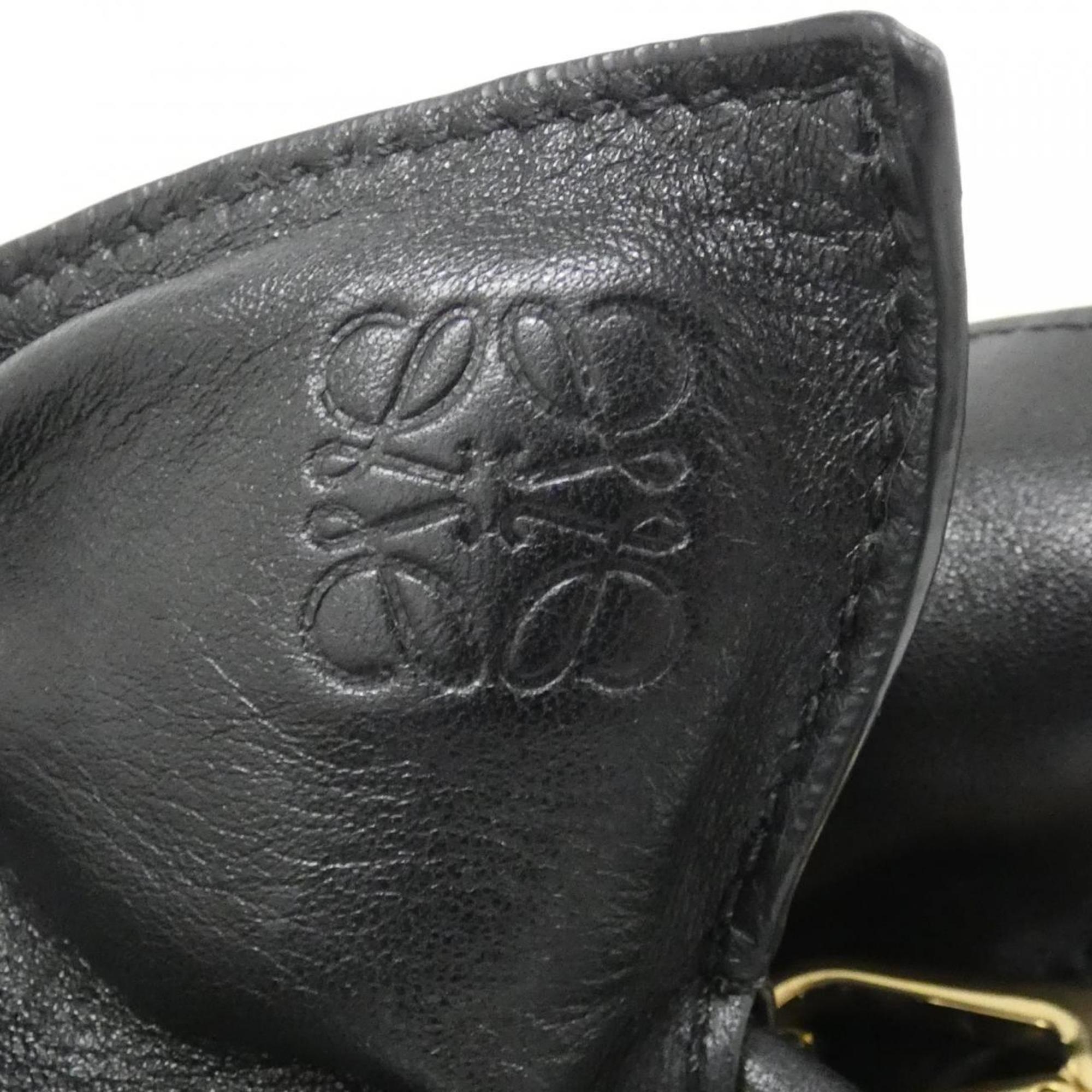 Loewe Black Leather Handbag (Pre-Owned)