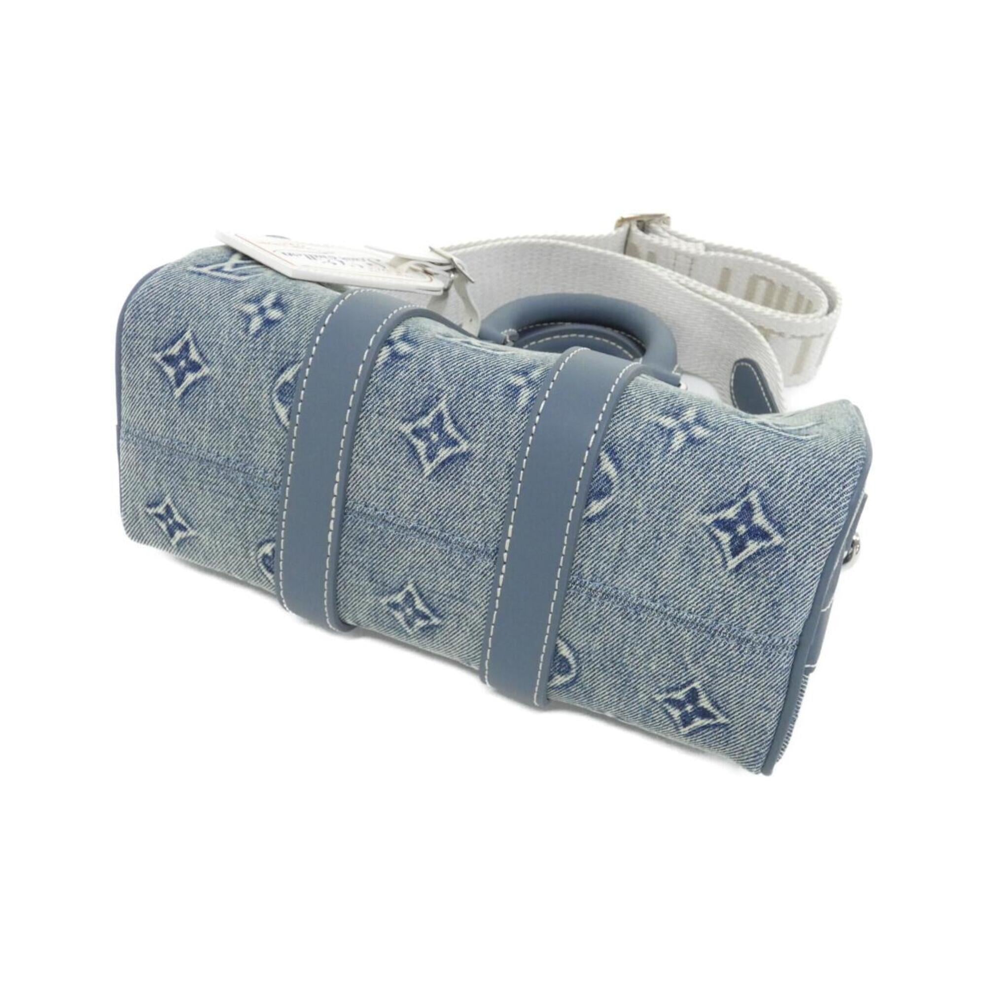 Louis Vuitton Blue Denim Boston Bag (Pre-Owned)