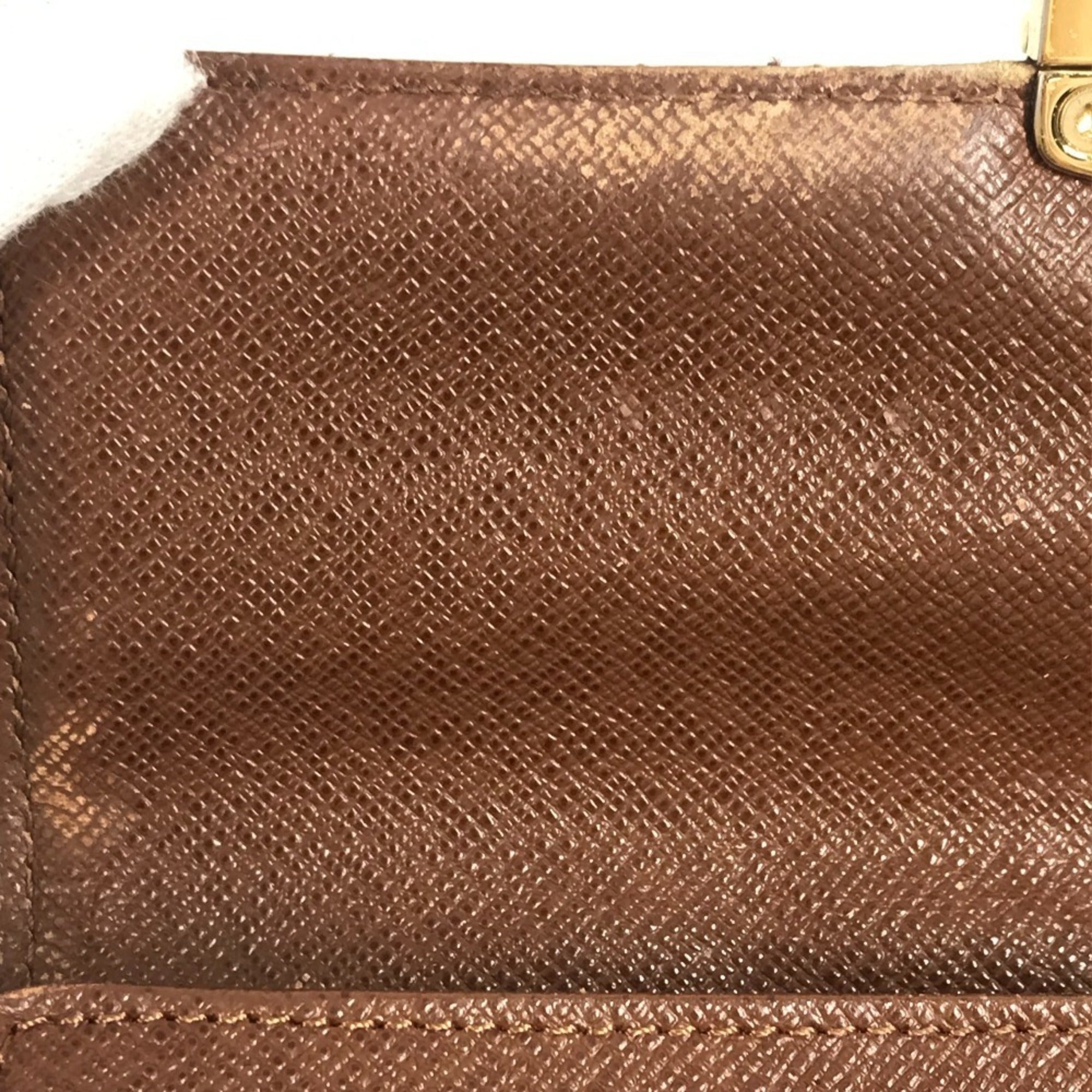 Louis Vuitton Brown Monogram Long Wallet (Bi-Fold) (Pre-Owned)