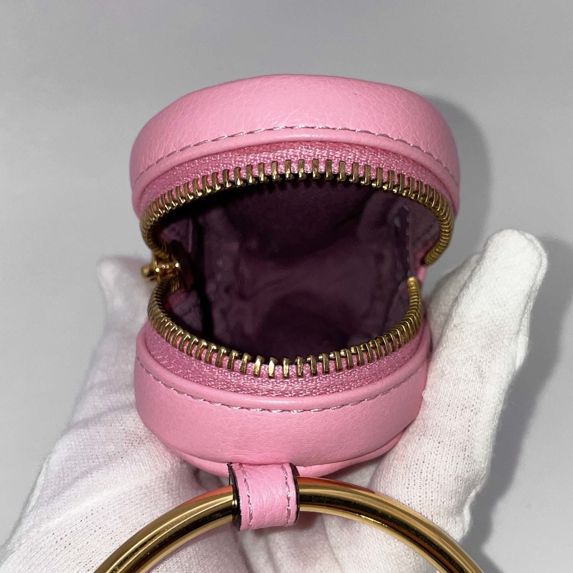 Versace Pink Leather Pouch (Pre-Owned)