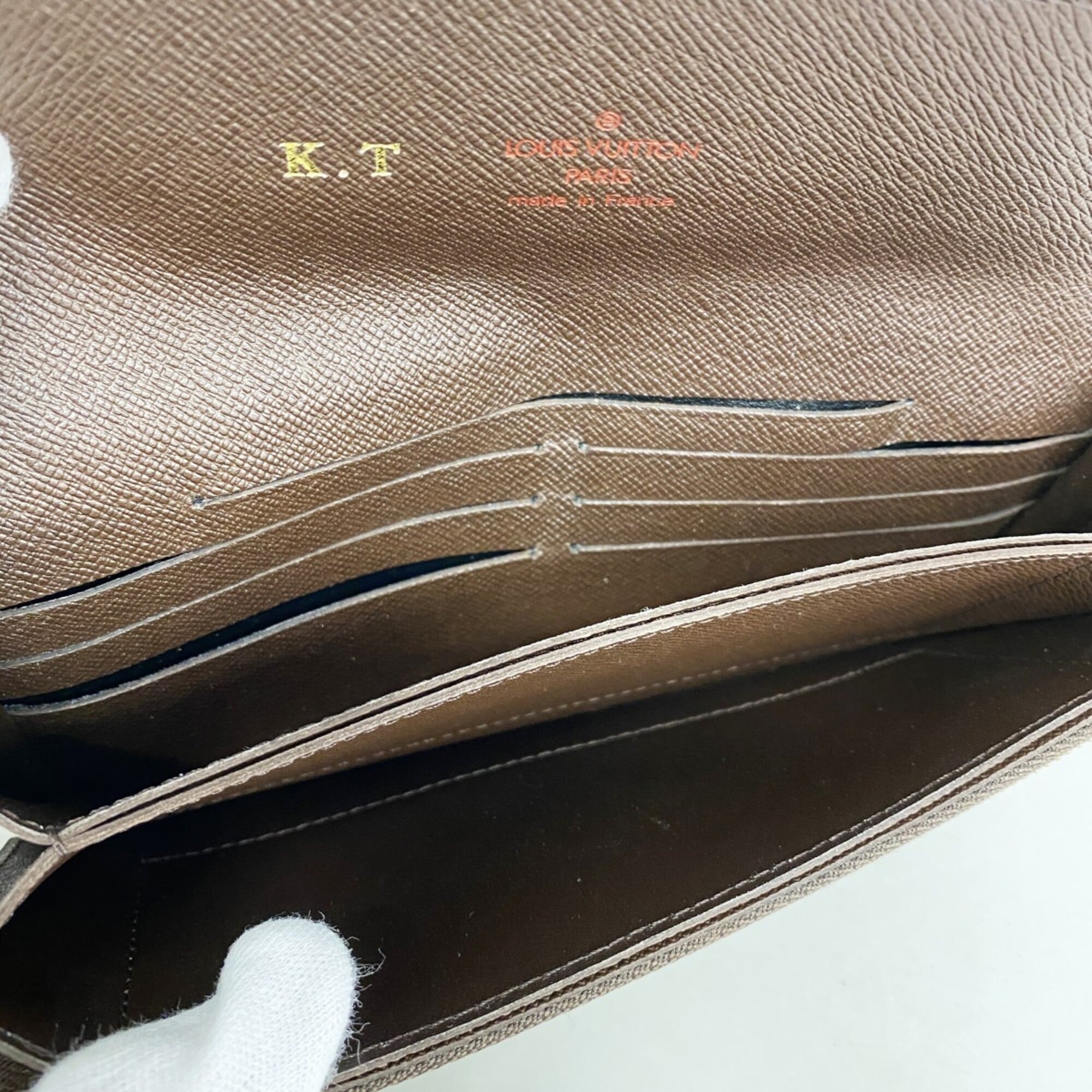 Louis Vuitton Ebene Long Wallet (Bi-Fold) (Pre-Owned)