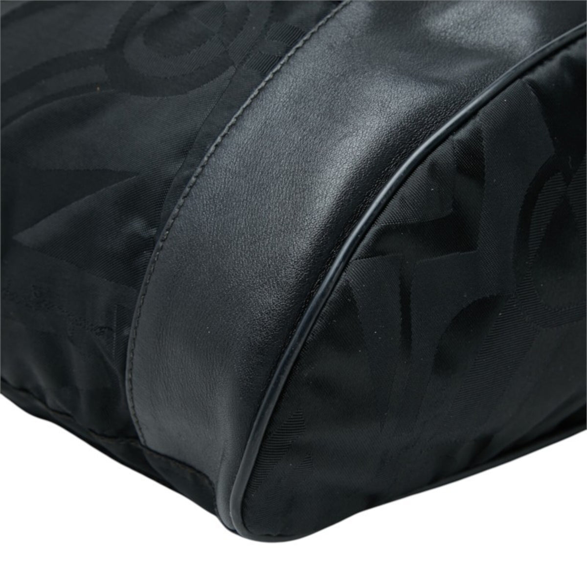 Salvatore Ferragamo Black Nylon Leather Backpack (Pre-Owned)