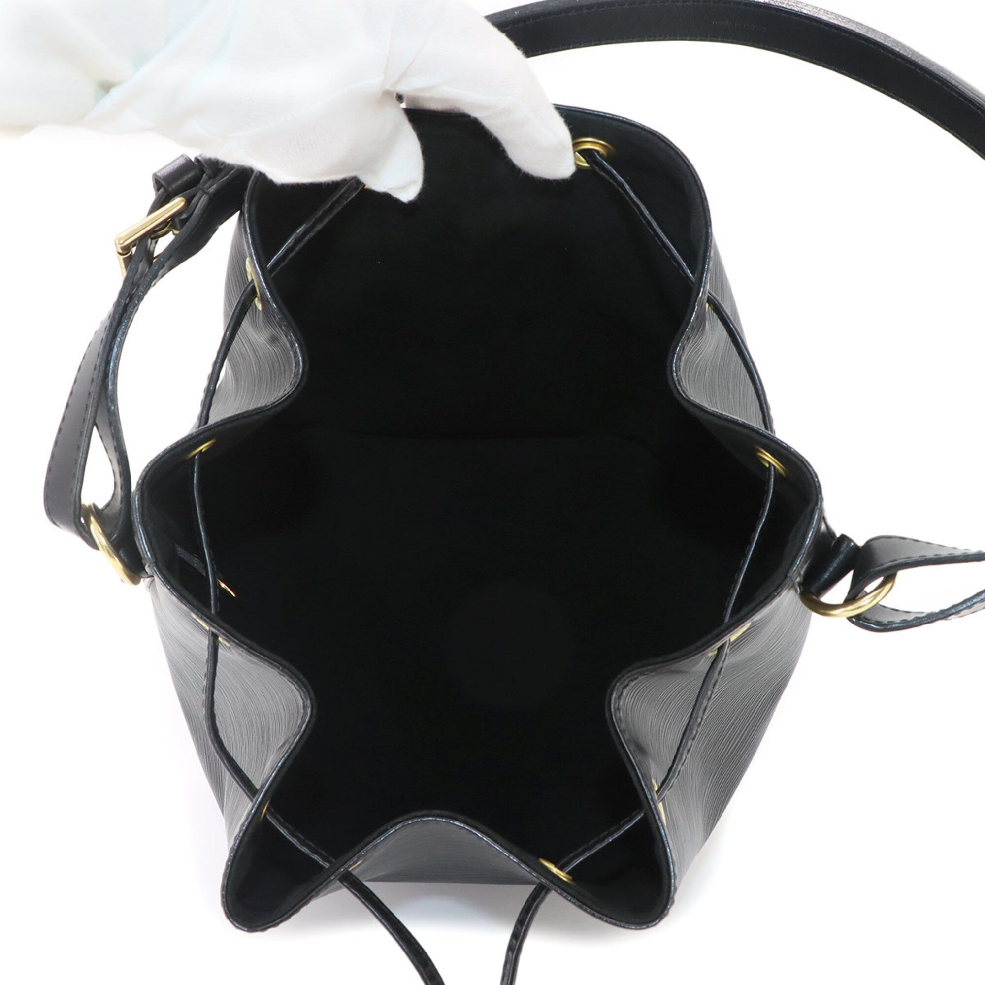 Louis Vuitton Epi Noir Epi Leather Handbag Shoulder Bag (Pre-Owned)