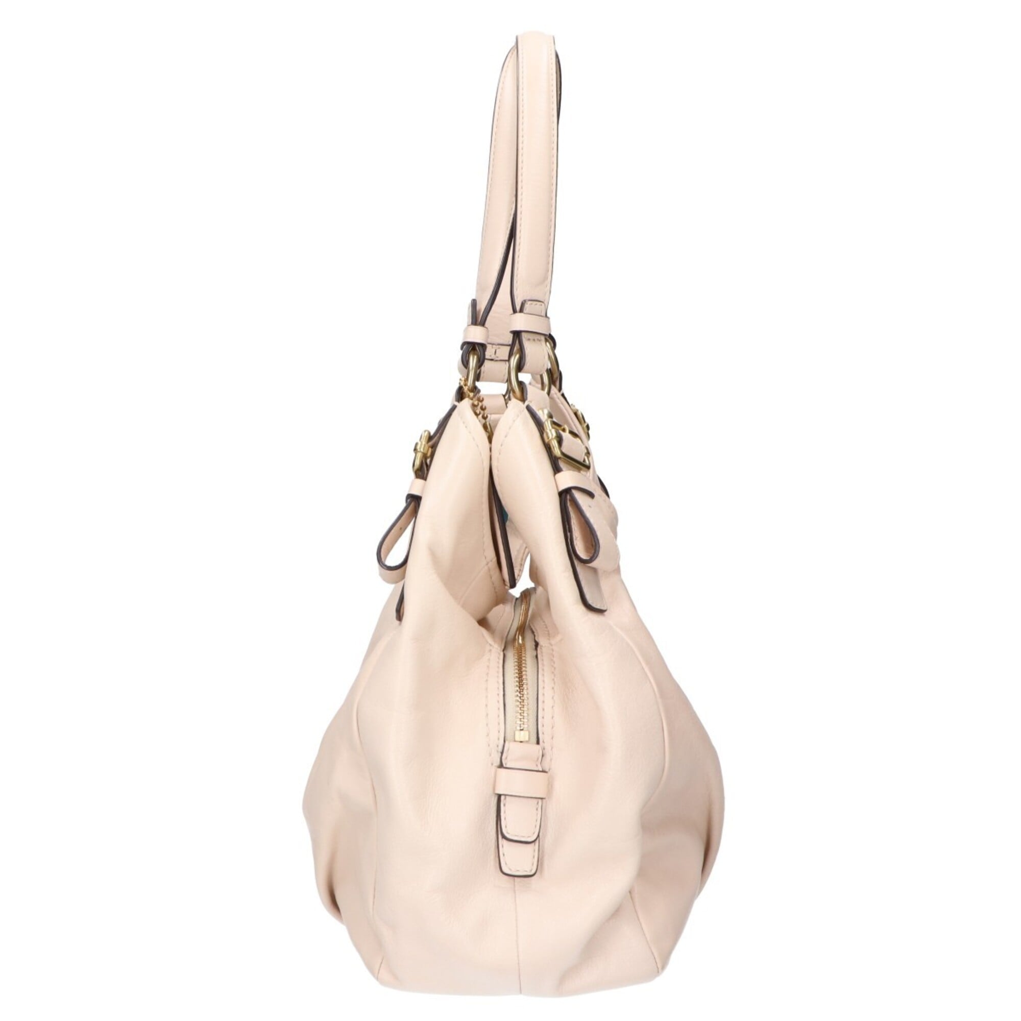 Coach Ivory Leather Handbag (Pre-Owned)