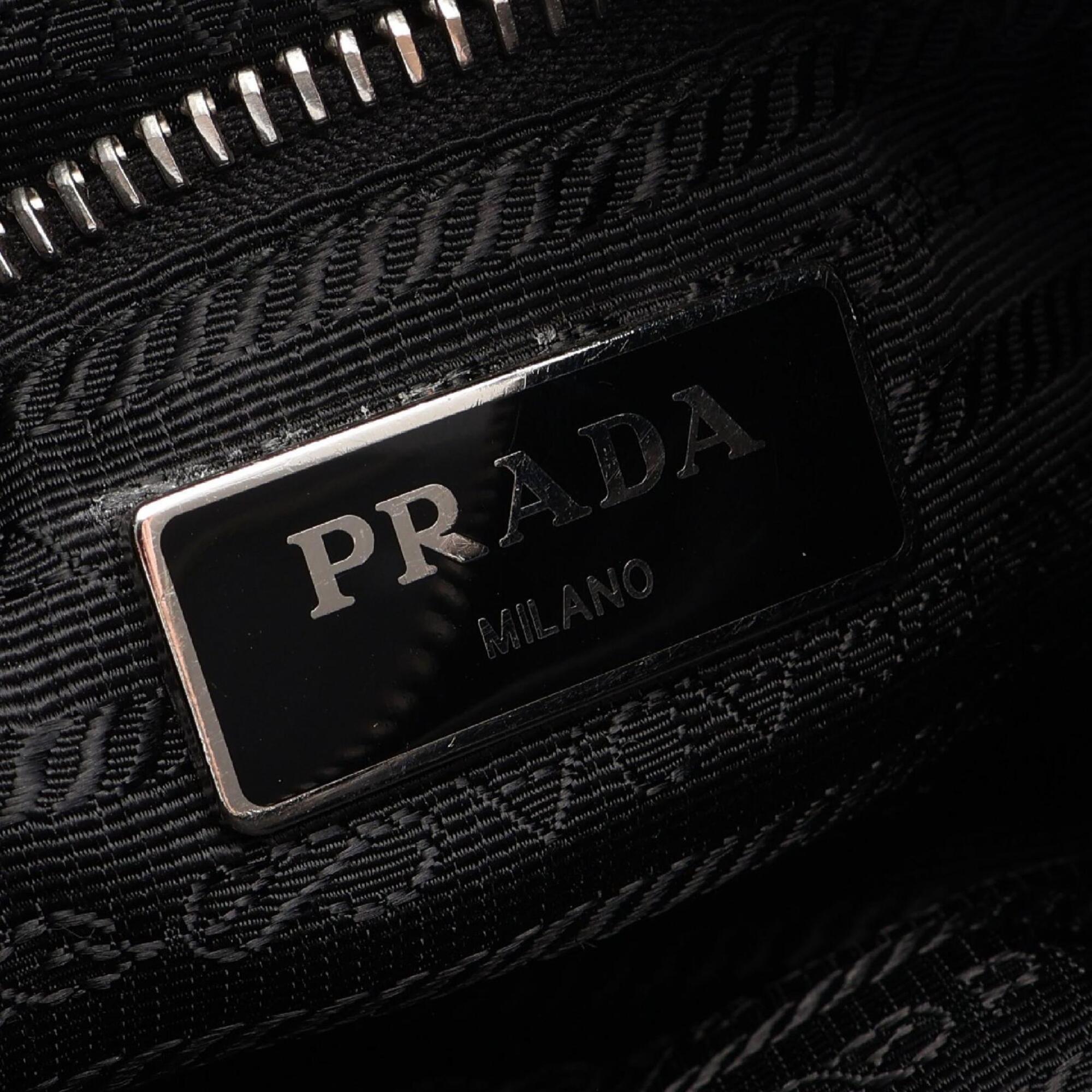 Prada Black Nylon Handbag Shoulder Bag (Pre-Owned)