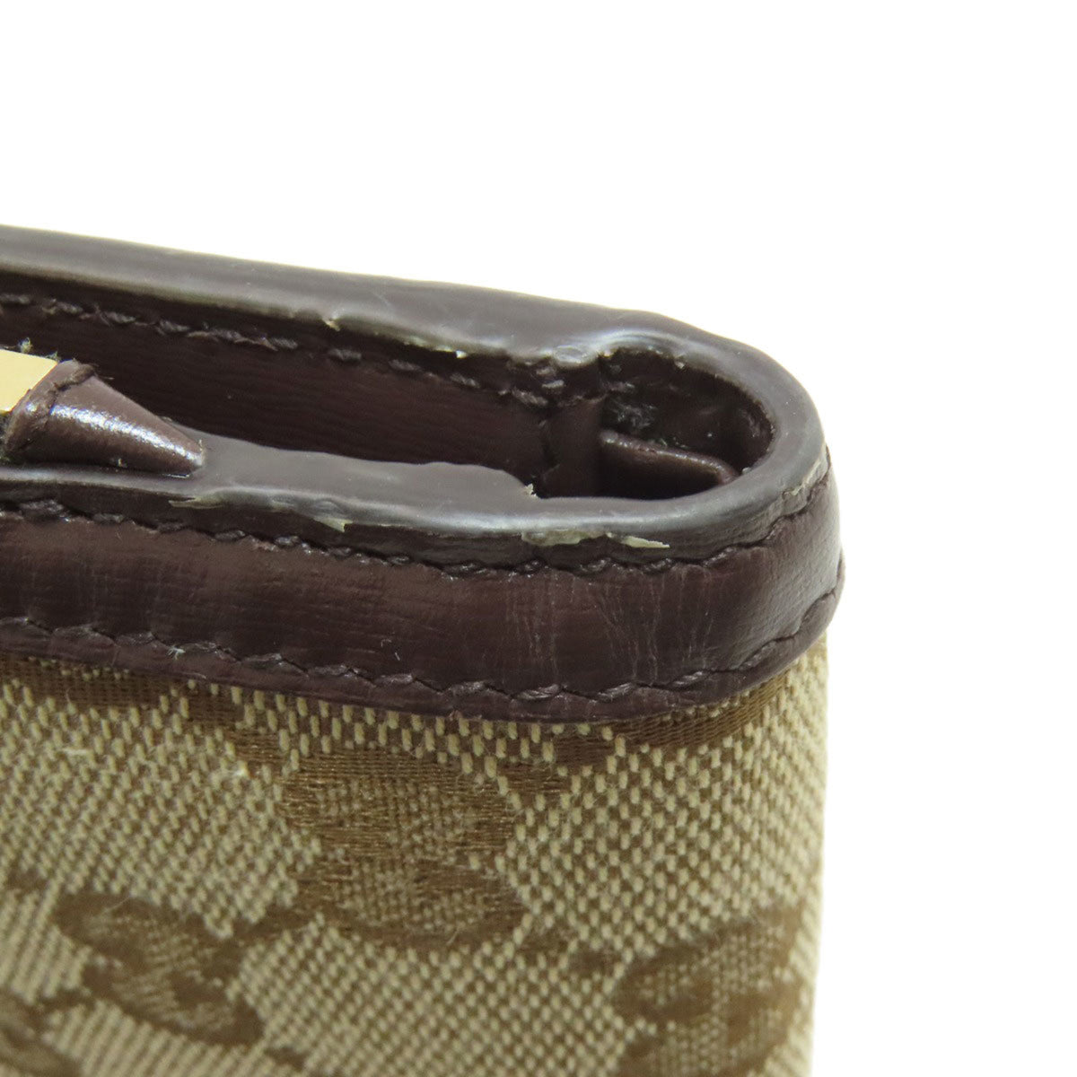 Gucci Brown Canvas Wallet (Bi-Fold) (Pre-Owned)