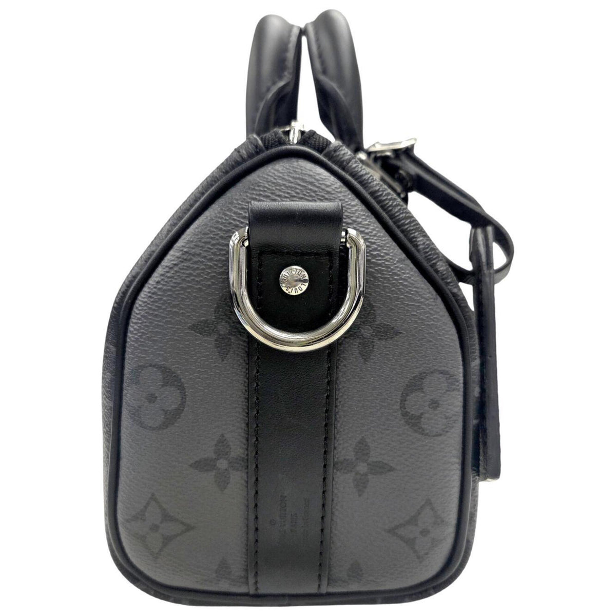 Louis Vuitton Monogram Eclipse Black Gray Monogram Eclipse Monogram Eclipse Boston Bag Shoulder Bag (Pre-Owned)