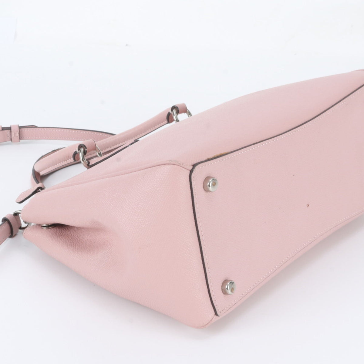 Coach Pink Leather Crossbody Bag Handbag Shoulder Bag (Pre-Owned)