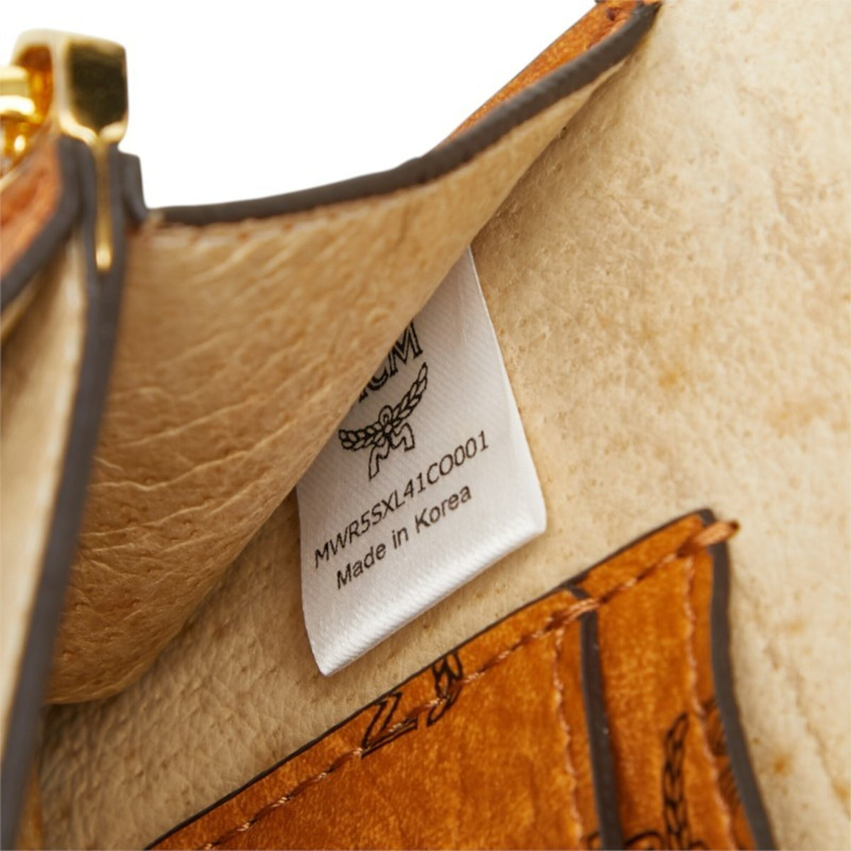 Mcm Visetos Brown Leather Shoulder Bag (Pre-Owned)