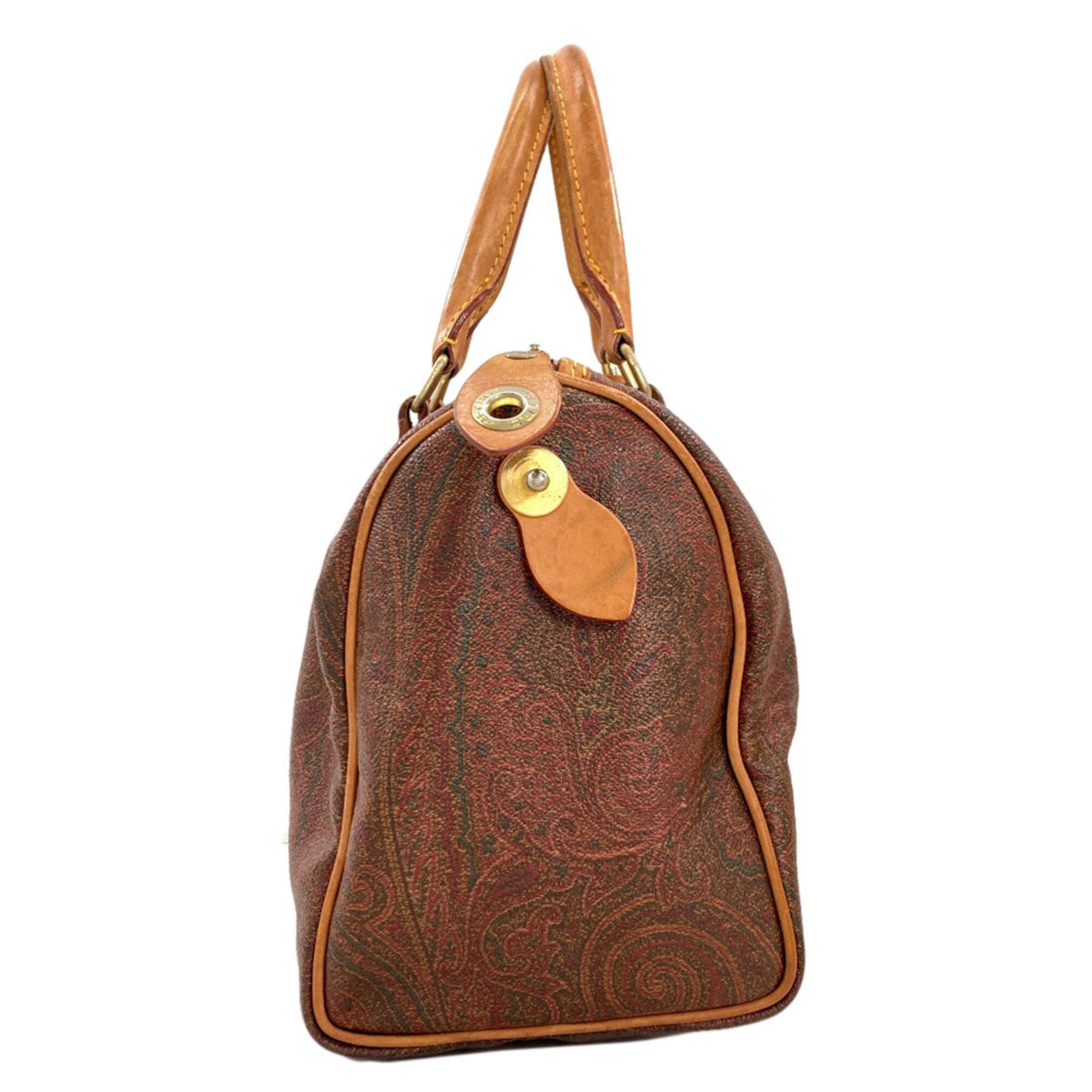 Etro Brown Pvc Boston Bag (Pre-Owned)