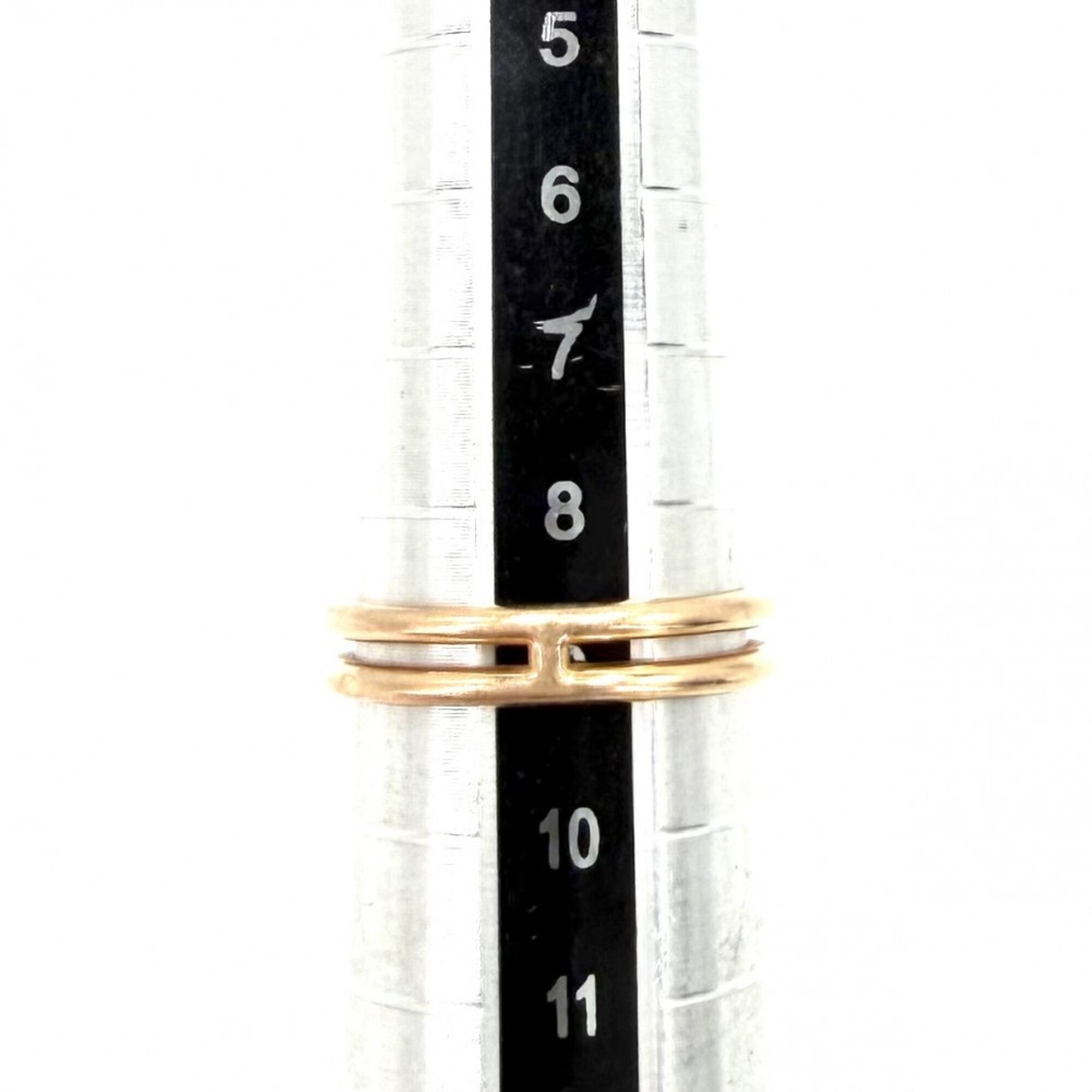 Hermes Pink Gold (18K) Band Ring (Pre-Owned)