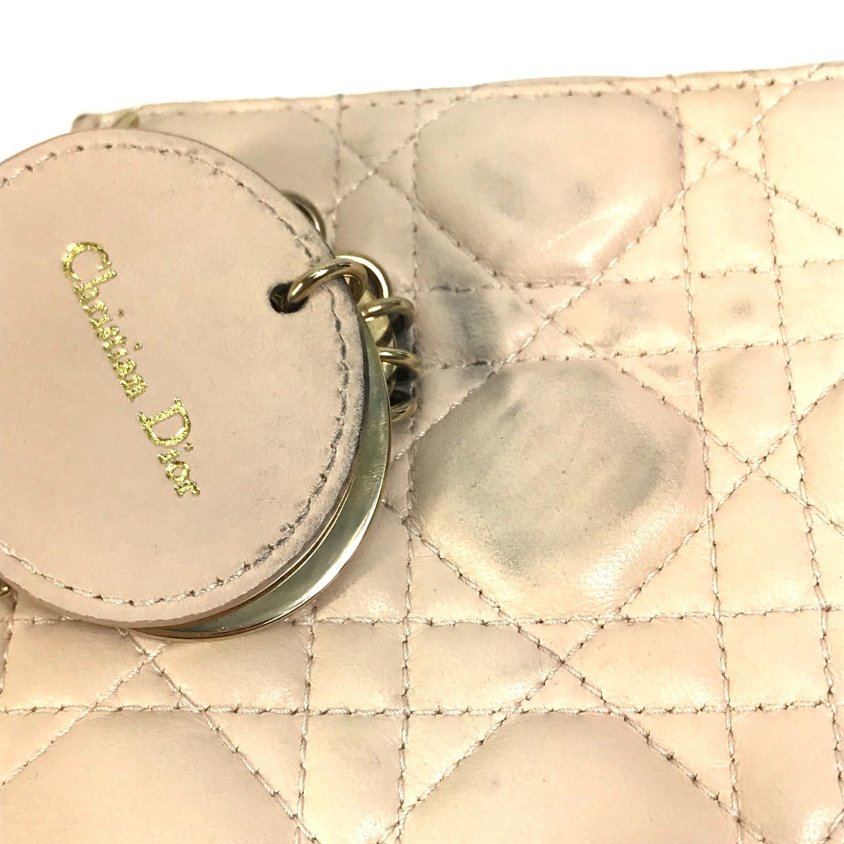 Christian Dior Beige Leather Handbag (Pre-Owned)