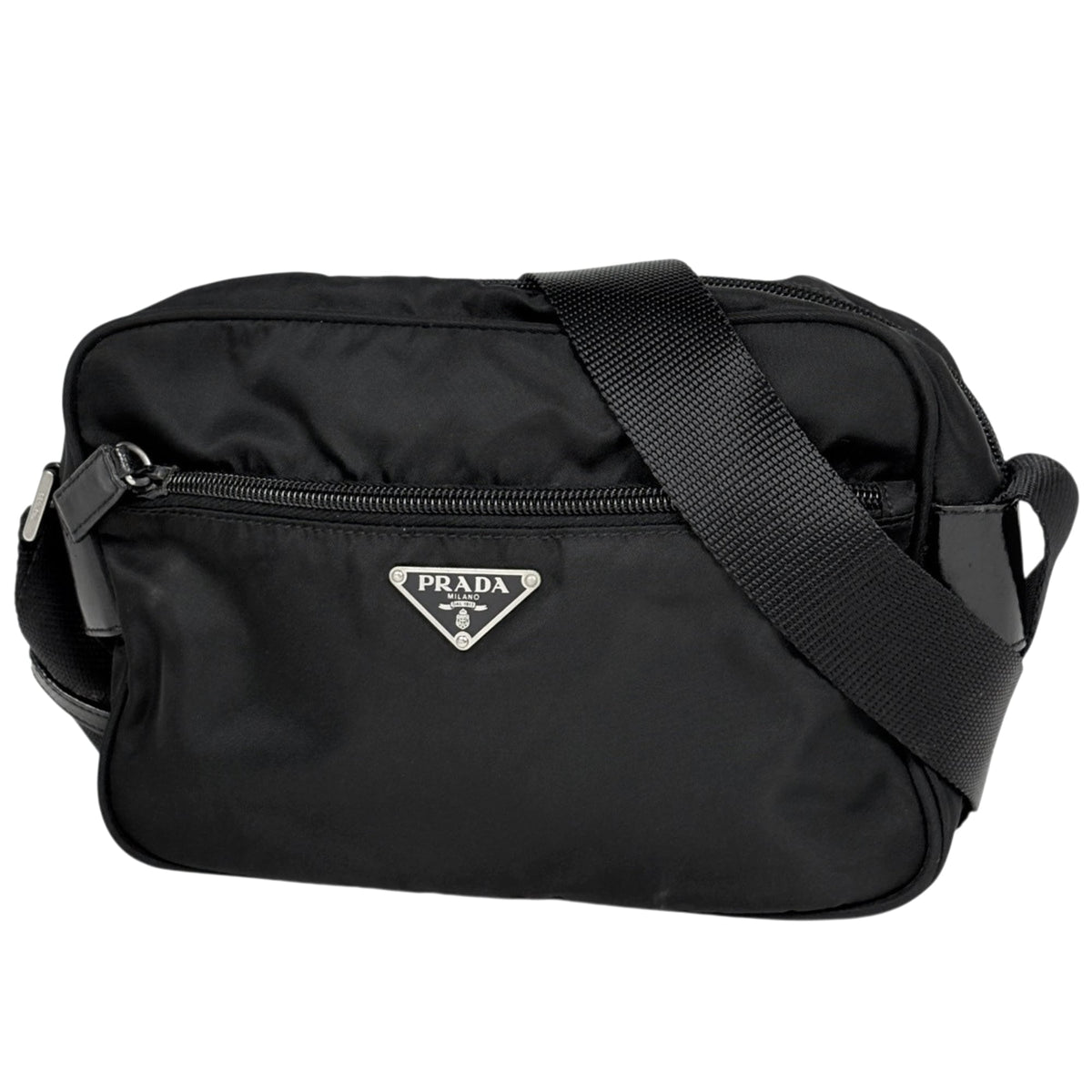 Prada Black Nylon Shoulder Bag (Pre-Owned)