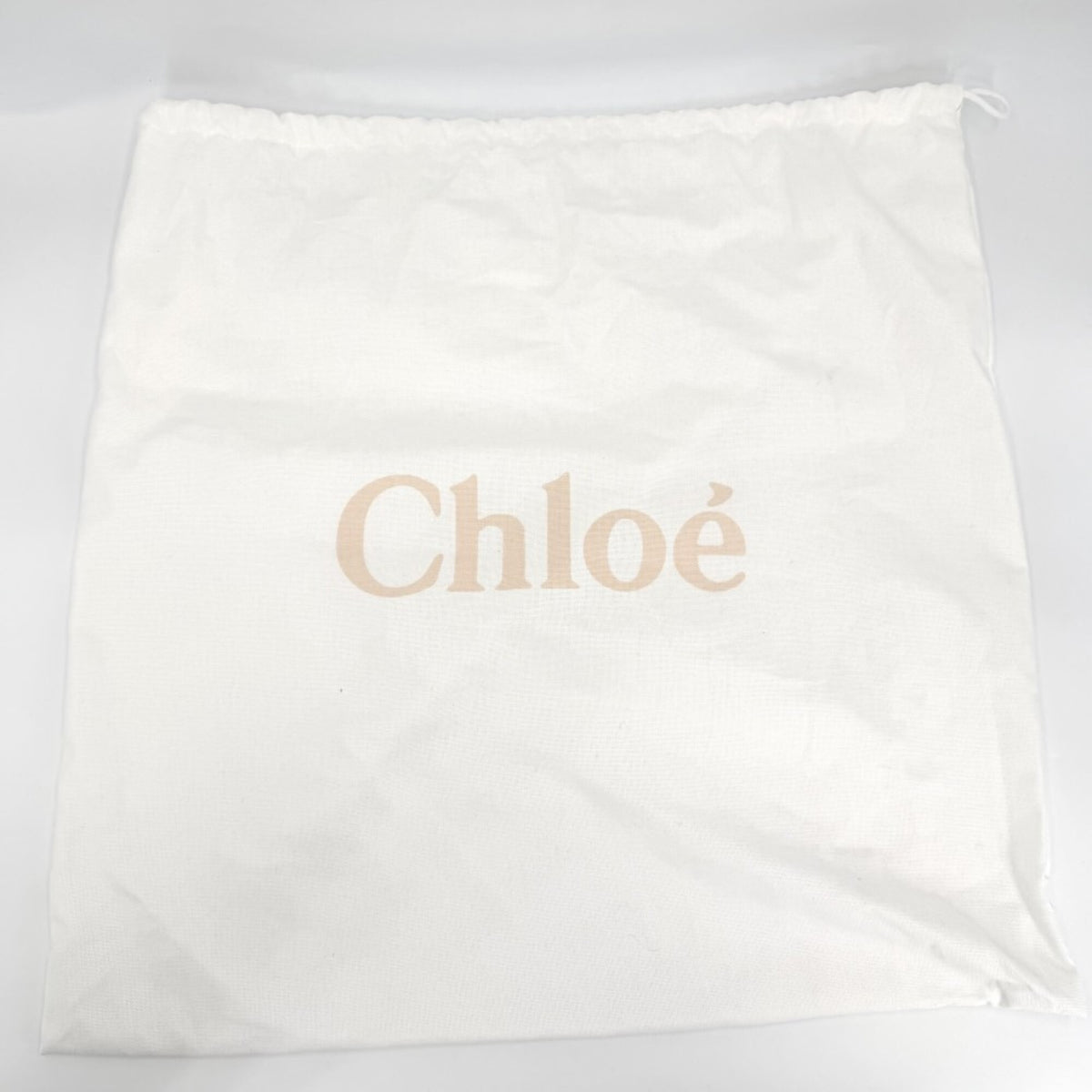 Chloé Beige Black Linen Canvas Leather Handbag (Pre-Owned)