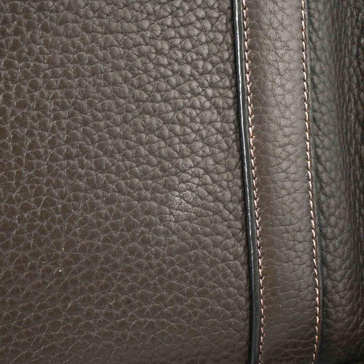 Hermes Caporal Blue Etain Taurillon Clemence Leather Shoulder Bag (Pre-Owned)