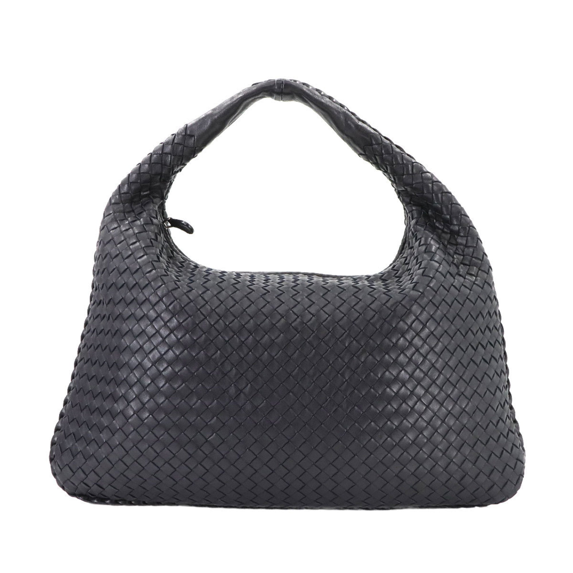 Bottega Veneta Navy Leather Shoulder Bag (Pre-Owned)