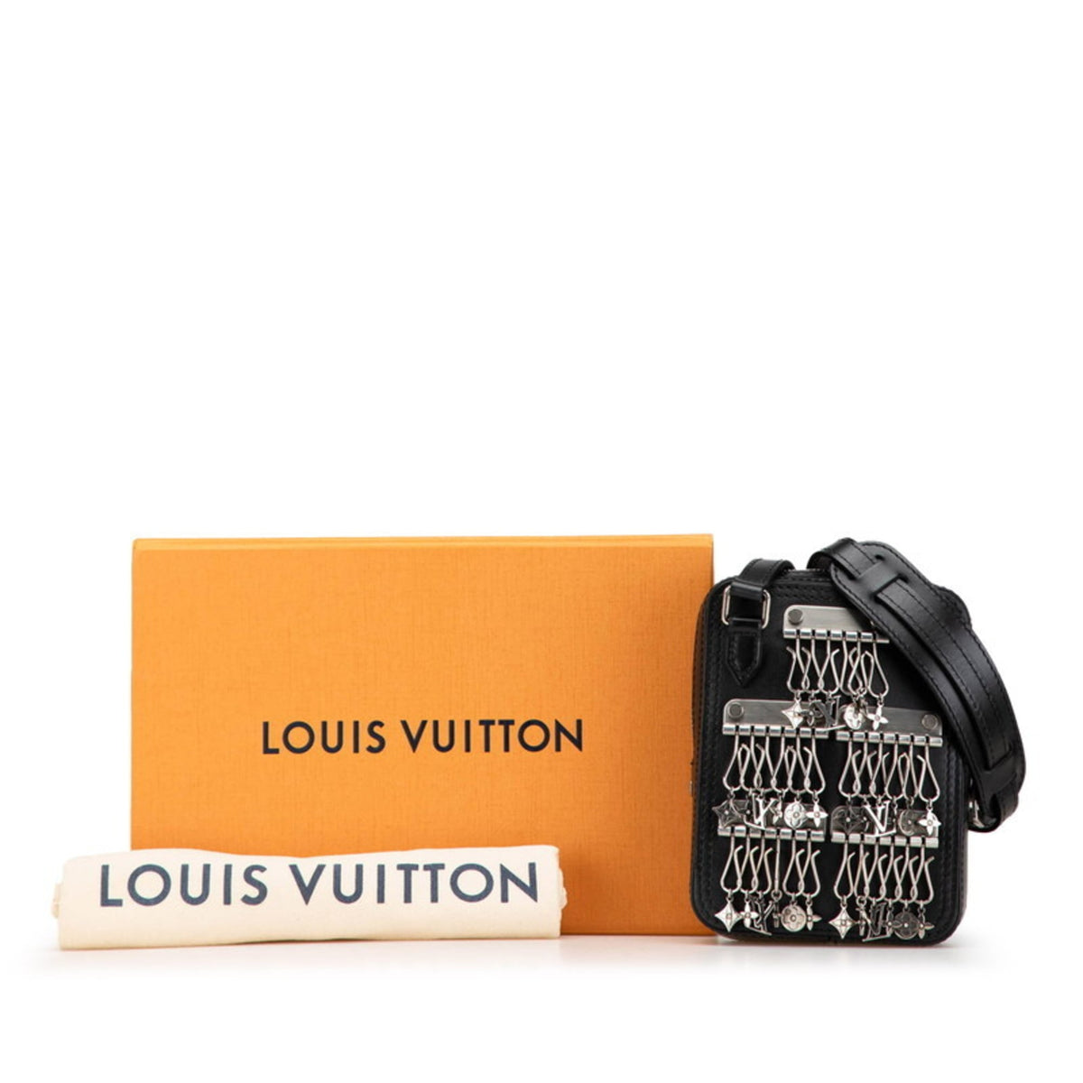 Louis Vuitton Black Leather Shoulder Bag (Pre-Owned)