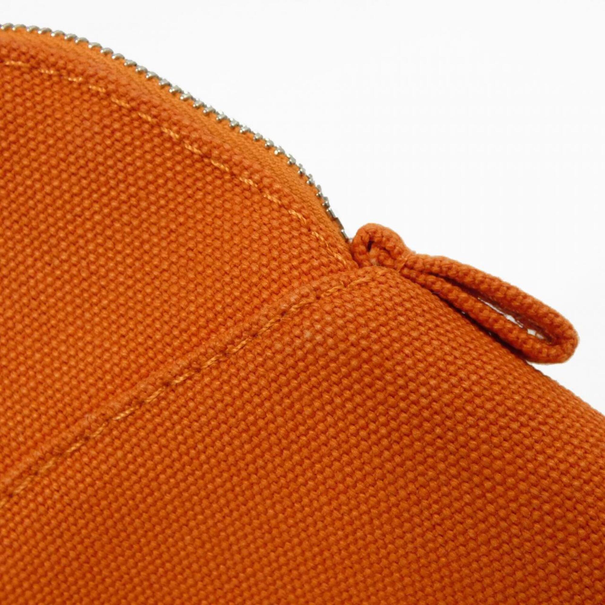 Hermes Orange Canvas Handbag Pouch (Pre-Owned)
