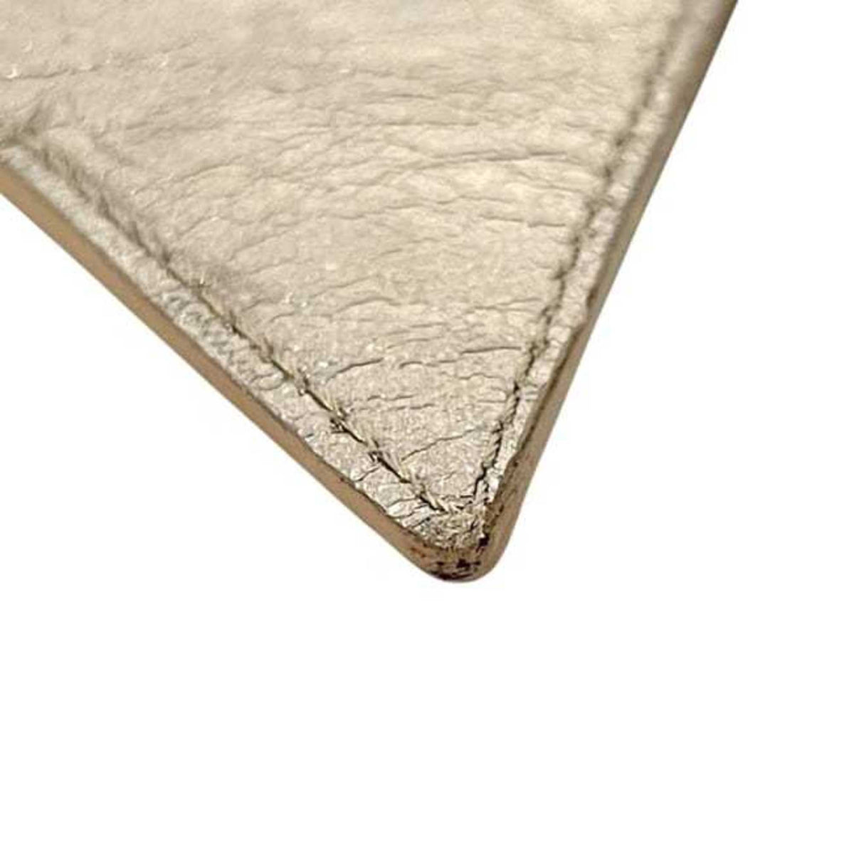 Jimmy Choo Gold Leather Coin Purse/Coin Case (Pre-Owned)