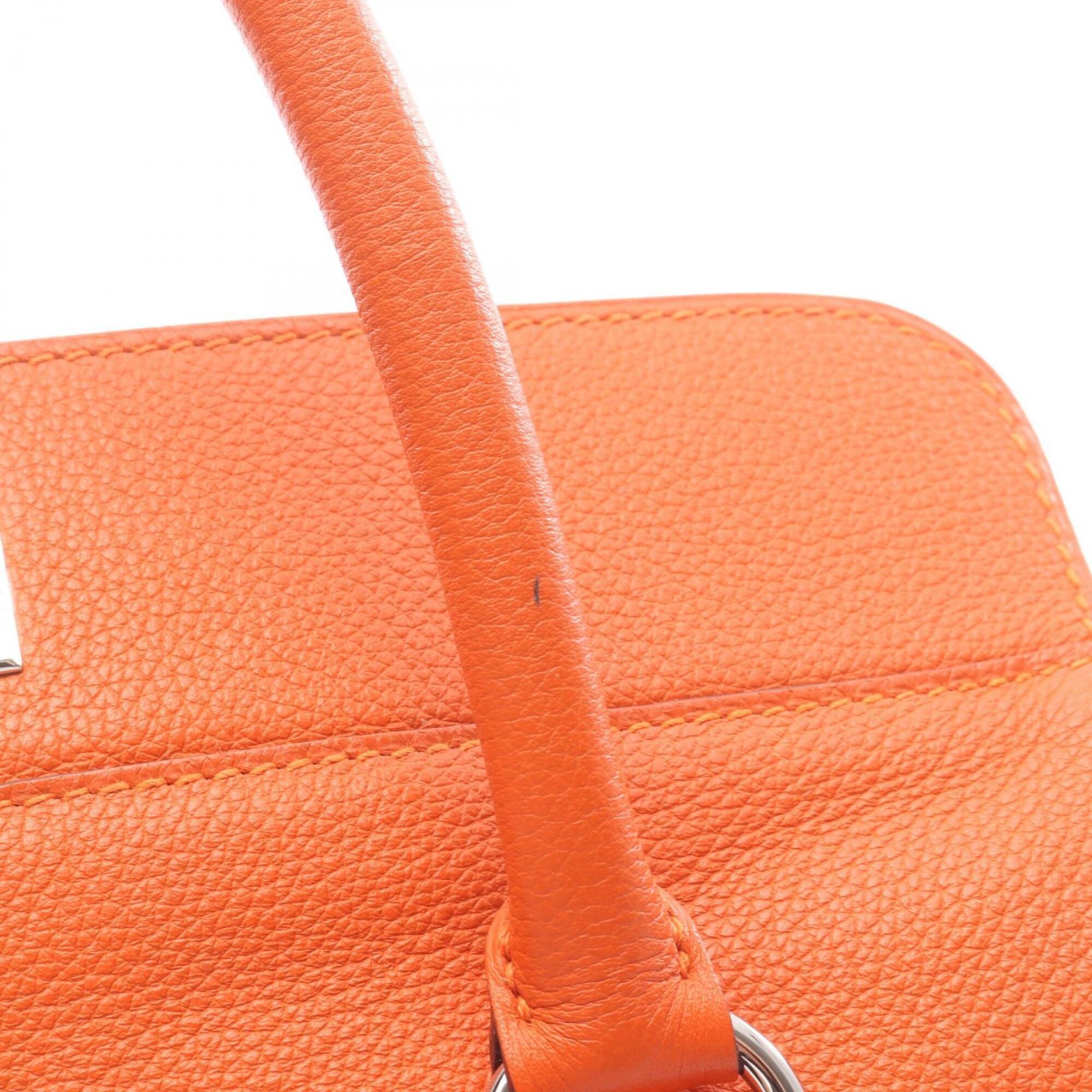 Hermes Orange Evercalf Leather Handbag (Pre-Owned)