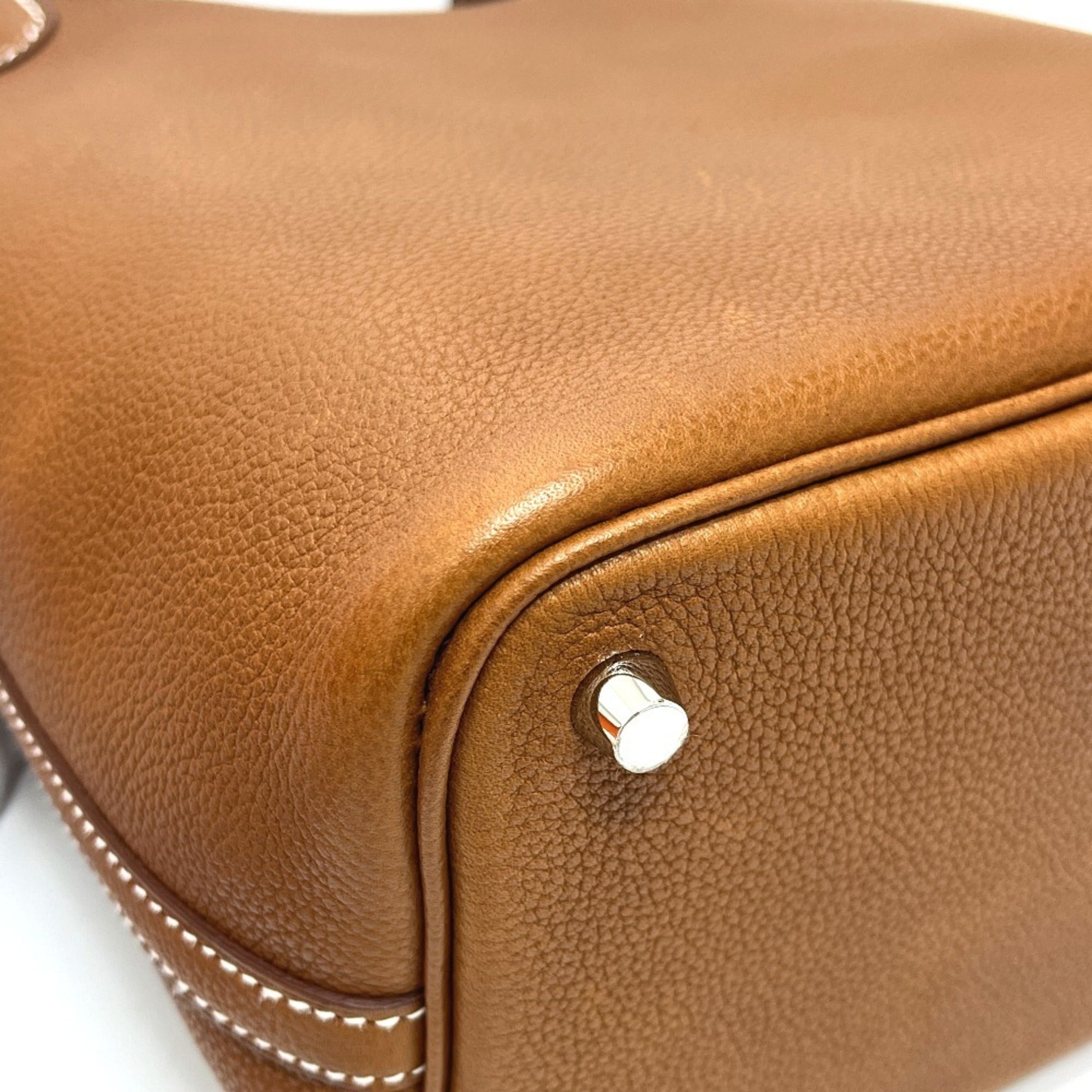Hermes Fauve Barenia Leather Handbag (Pre-Owned)