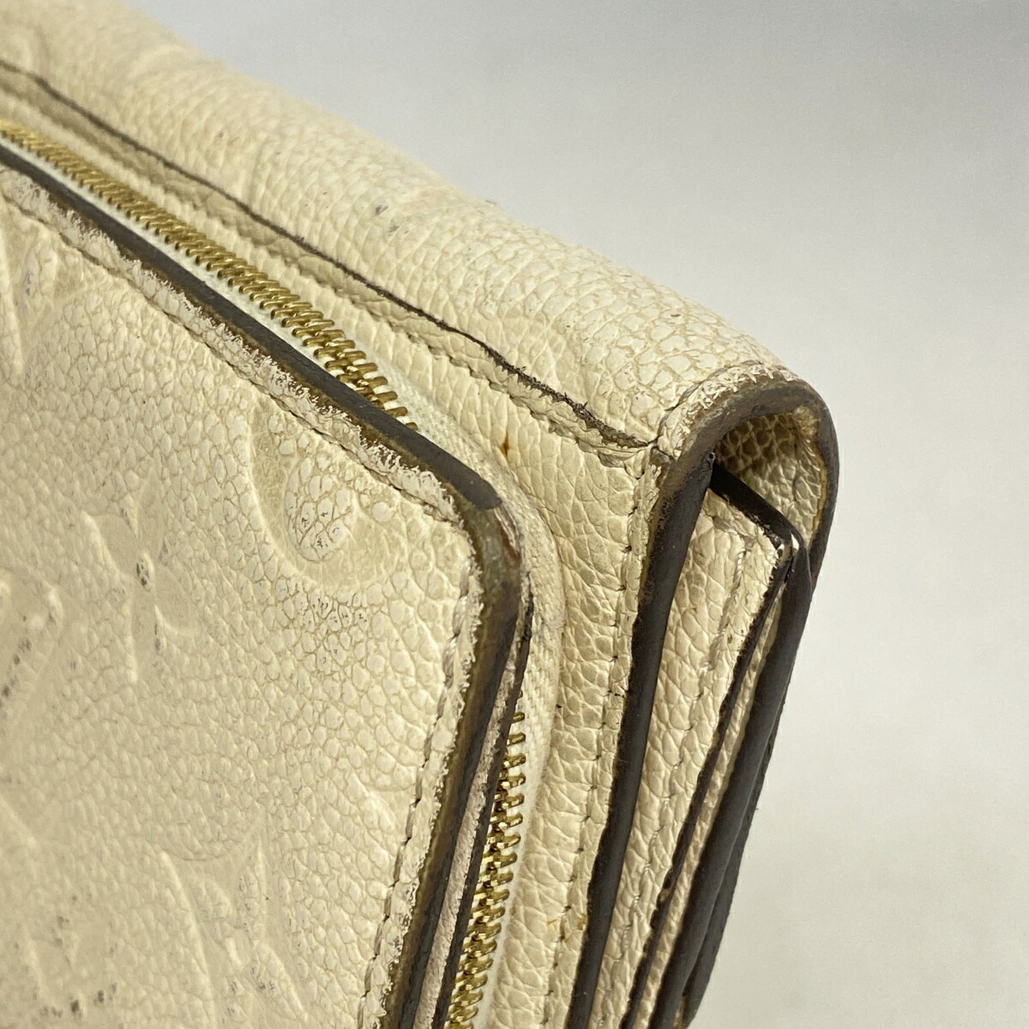 Louis Vuitton Cream Wallet (Tri-Fold) (Pre-Owned)