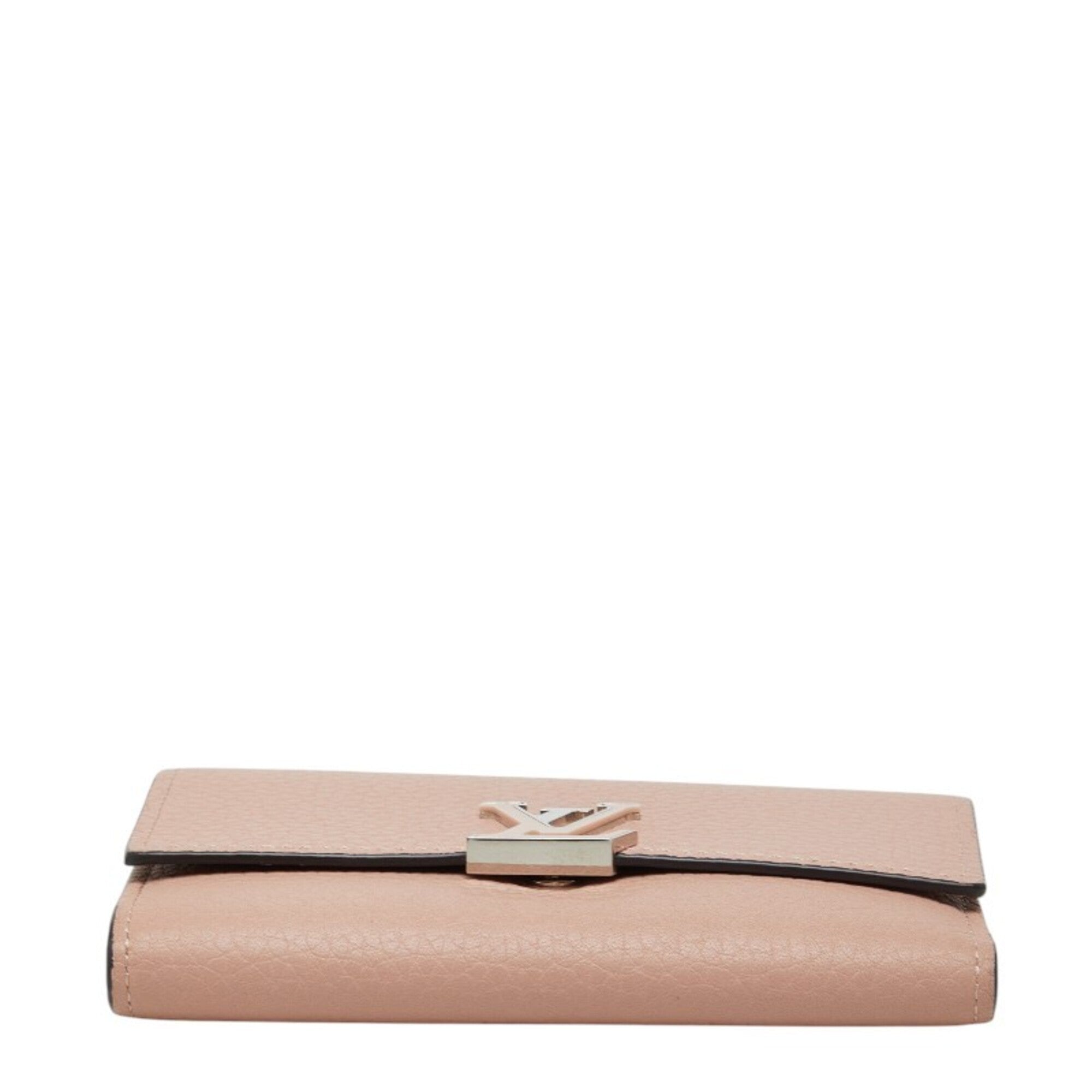 Louis Vuitton Magnolia Pink Leather Wallet (Tri-Fold) (Pre-Owned)