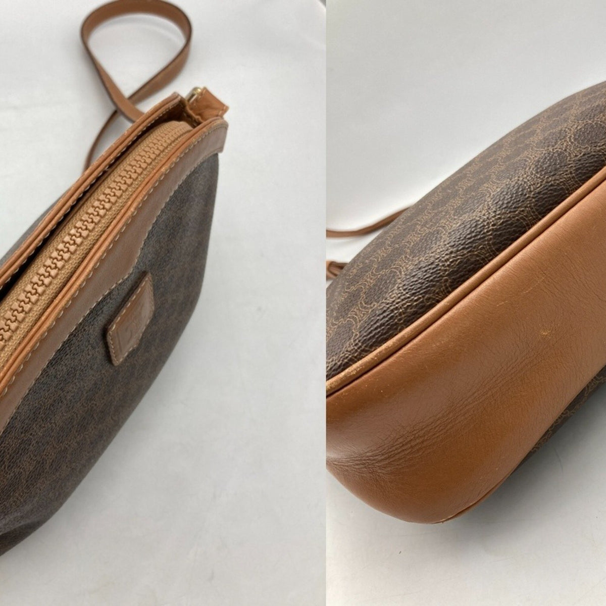 Celine Macadam Brown Pvc Leather Shoulder Bag (Pre-Owned)