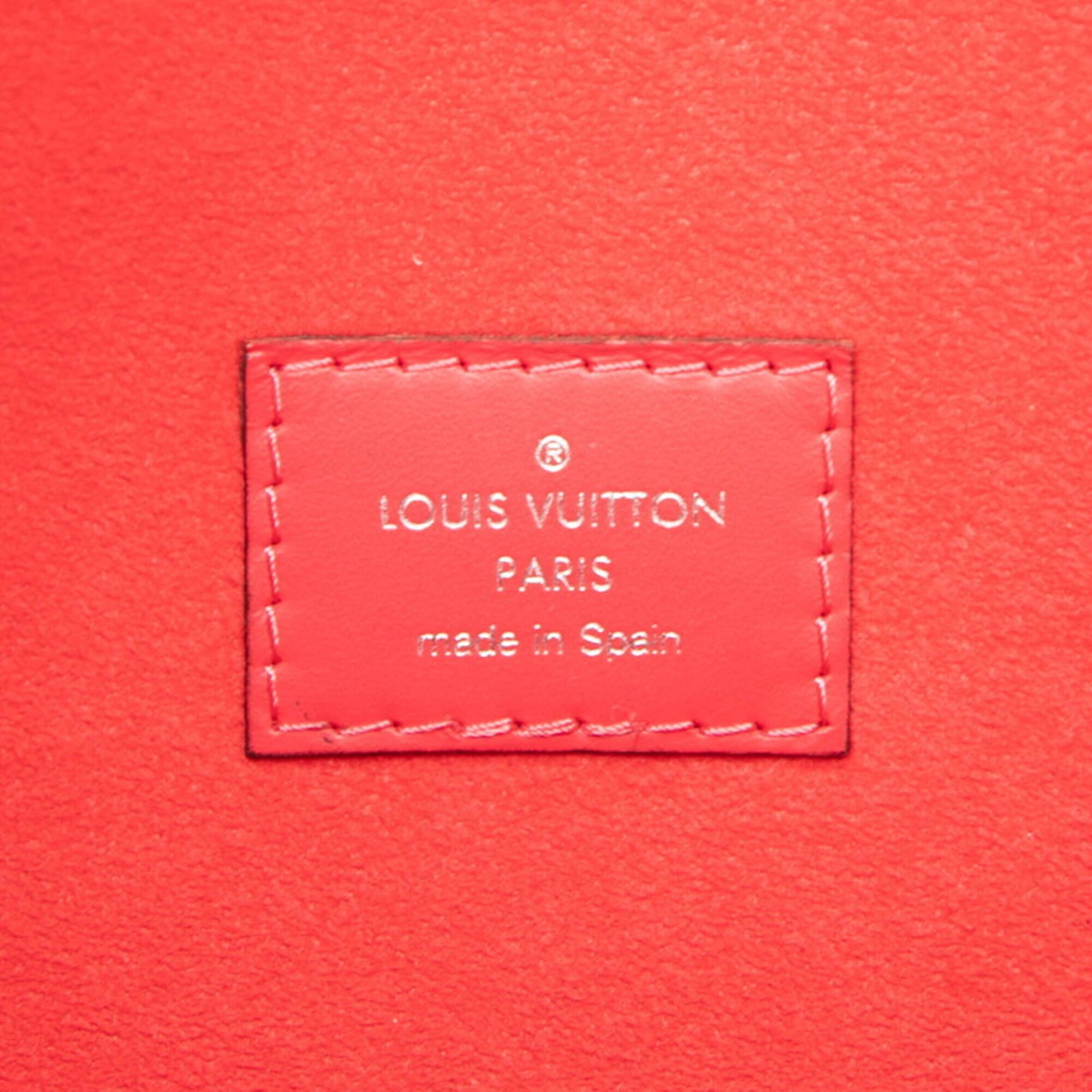 Louis Vuitton Fuchsia Pink Leather Handbag Tote Bag (Pre-Owned)