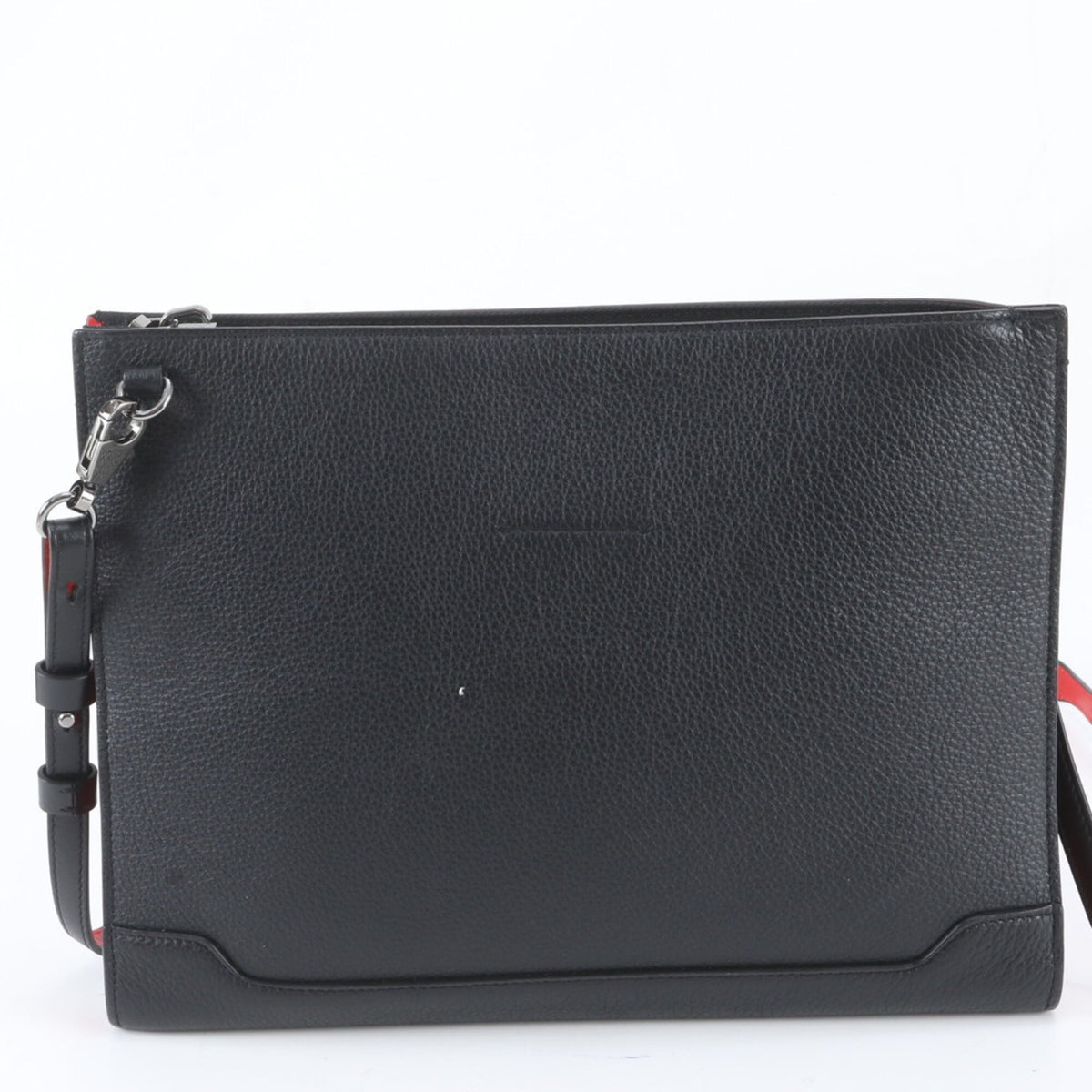 Christian Louboutin Black Leather Shoulder Bag (Pre-Owned)