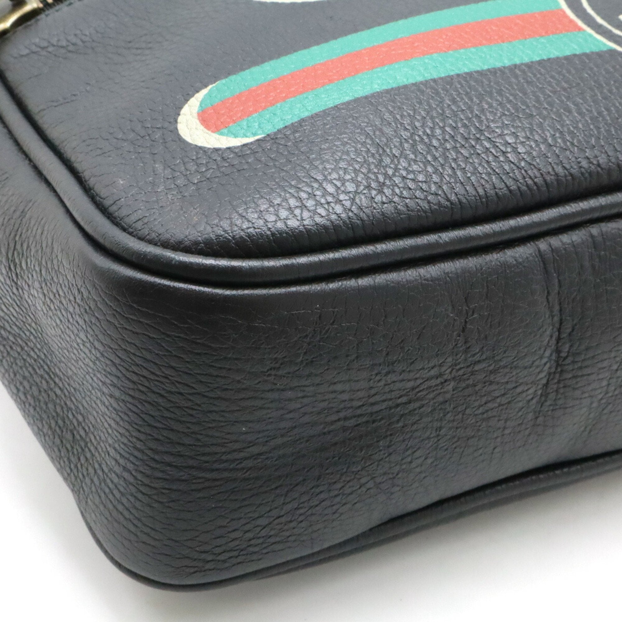 Gucci Black Leather Shoulder Bag (Pre-Owned)