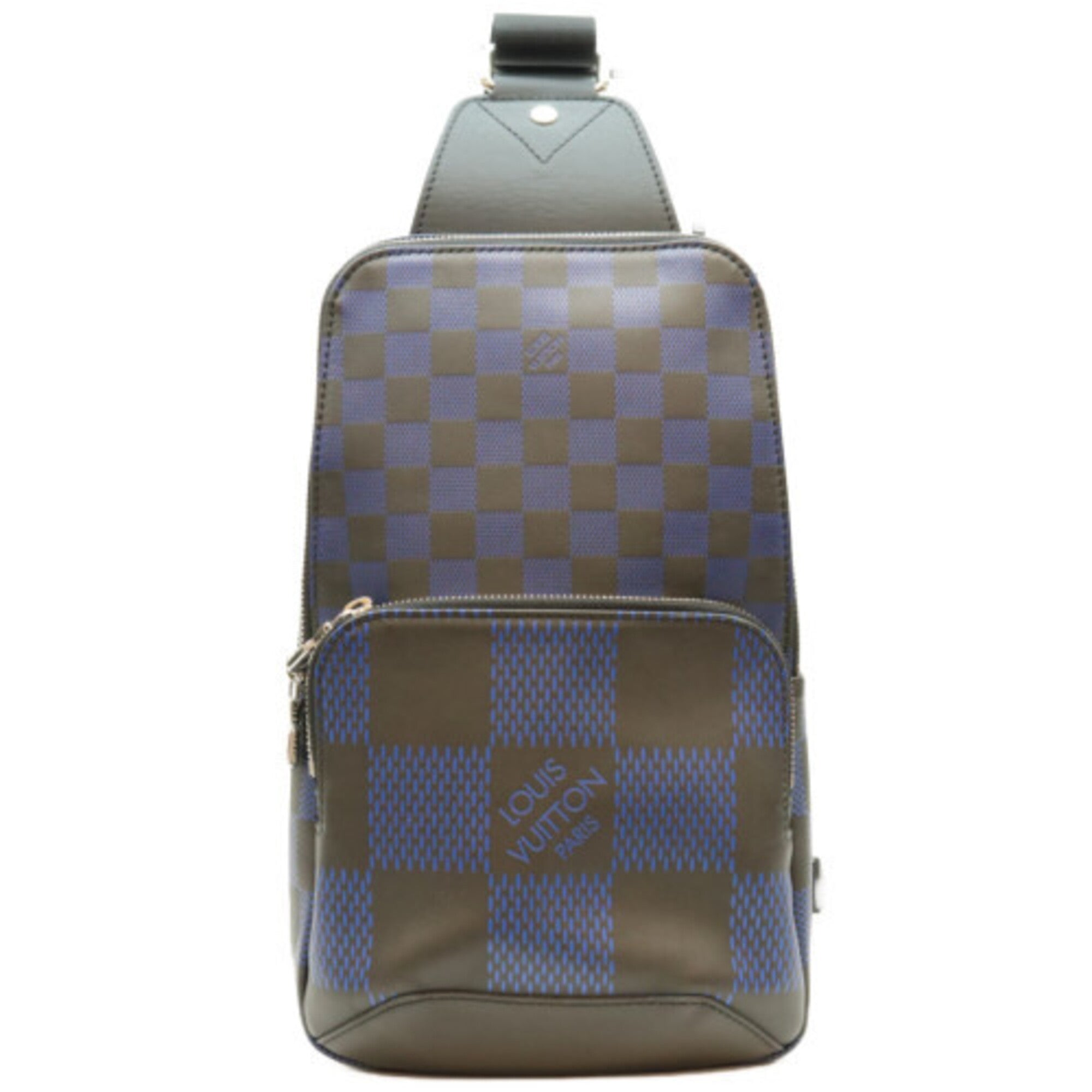 Louis Vuitton Black Blue Damier Infini Sling Bag (Pre-Owned)